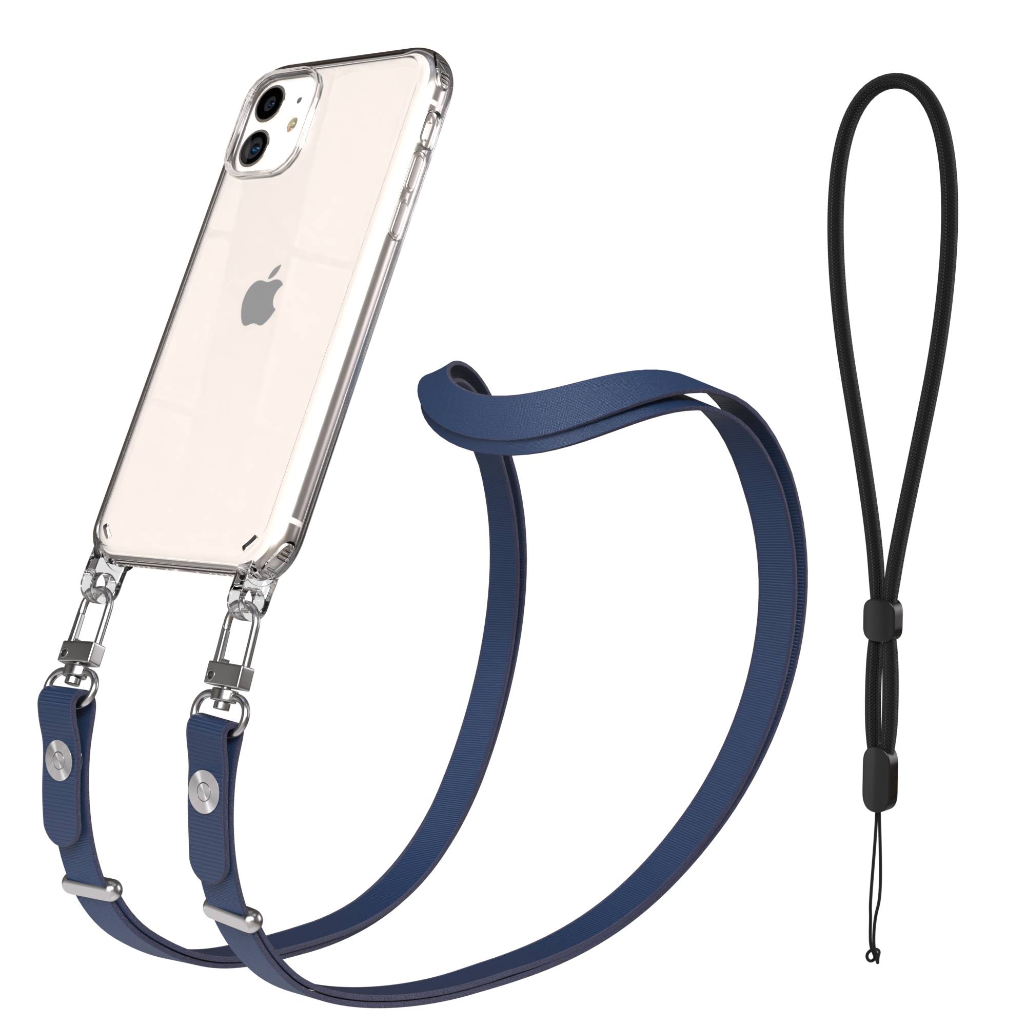Apple iPhone 11 Schutzhülle mit magnetisch verstellbarem Crossbody-Umhängeband