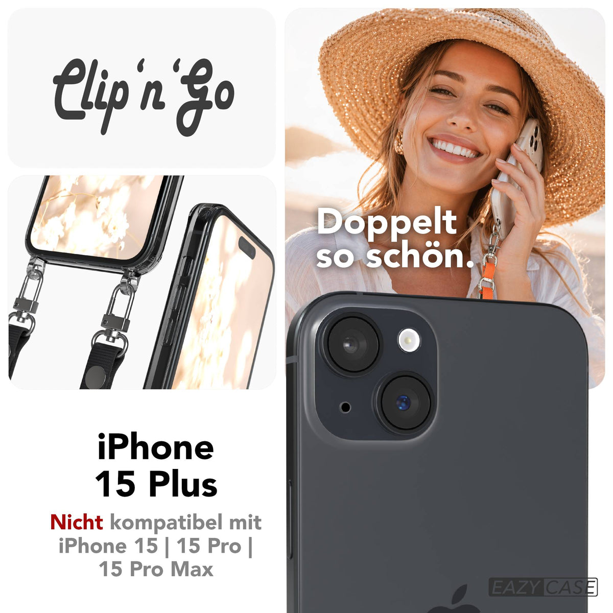 iPhone 15 Plus MagSafe Hülle + magnetisches Band