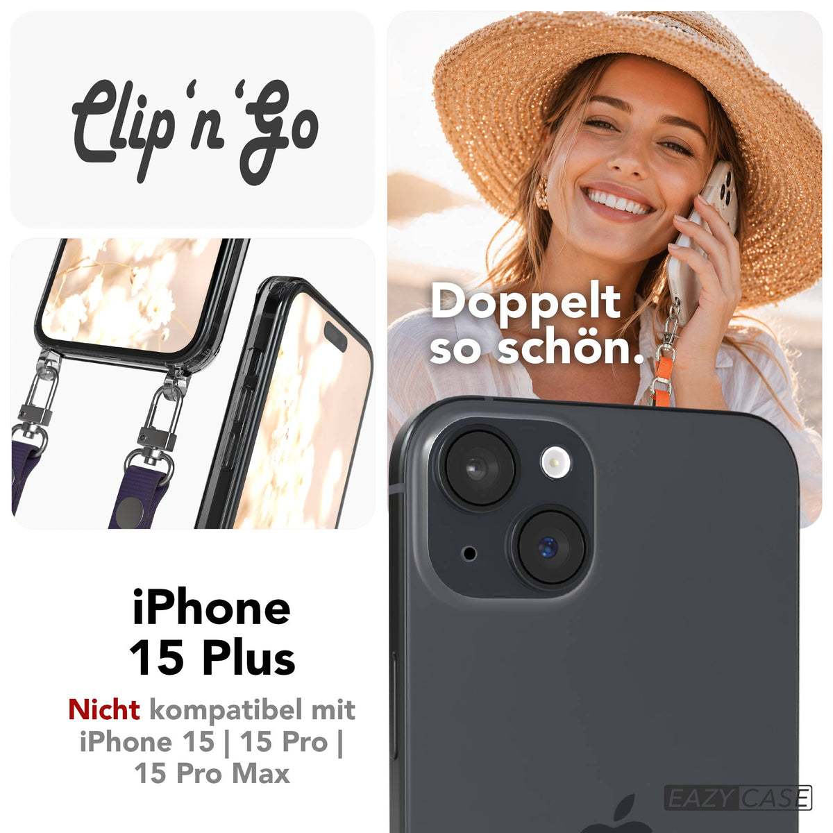 iPhone 15 Plus MagSafe Hülle + magnetisches Band