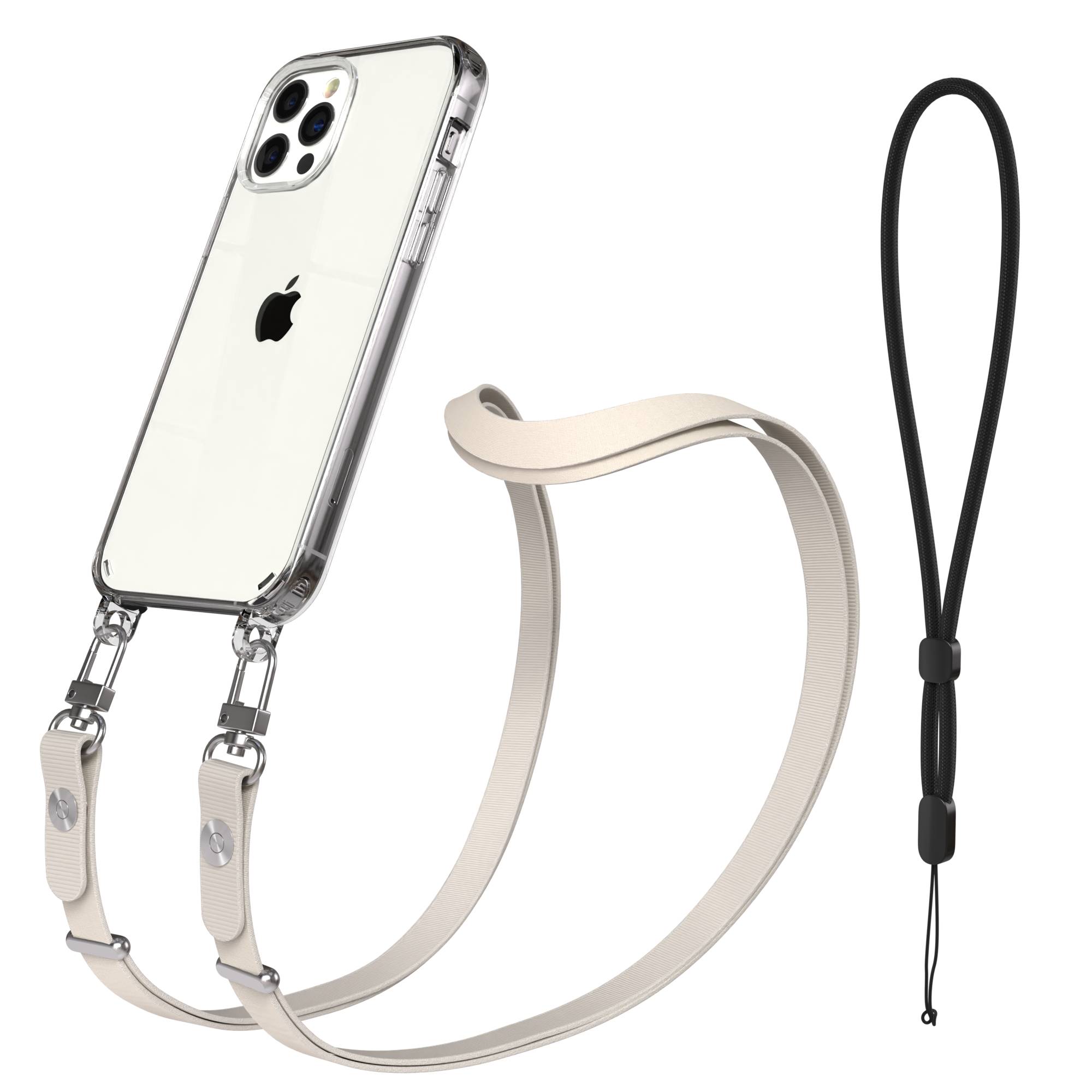 iPhone 12 Pro Schutzhülle mit magnetisch verstellbarem Crossbody-Umhängeband