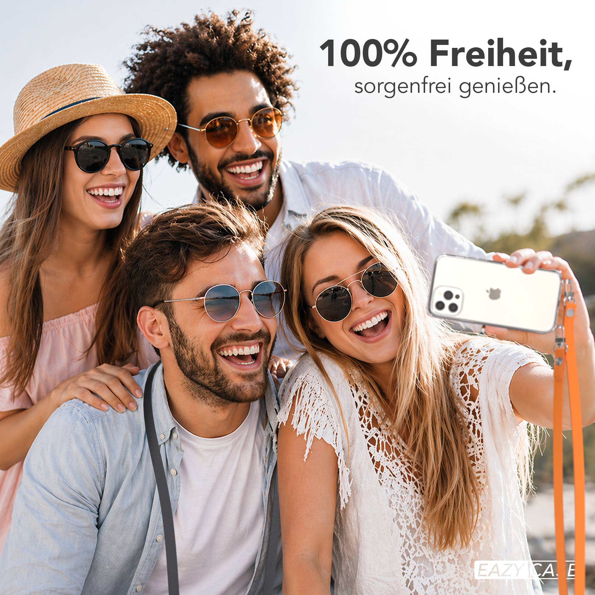 iPhone 12 Pro Schutzhülle mit magnetisch verstellbarem Crossbody-Umhängeband