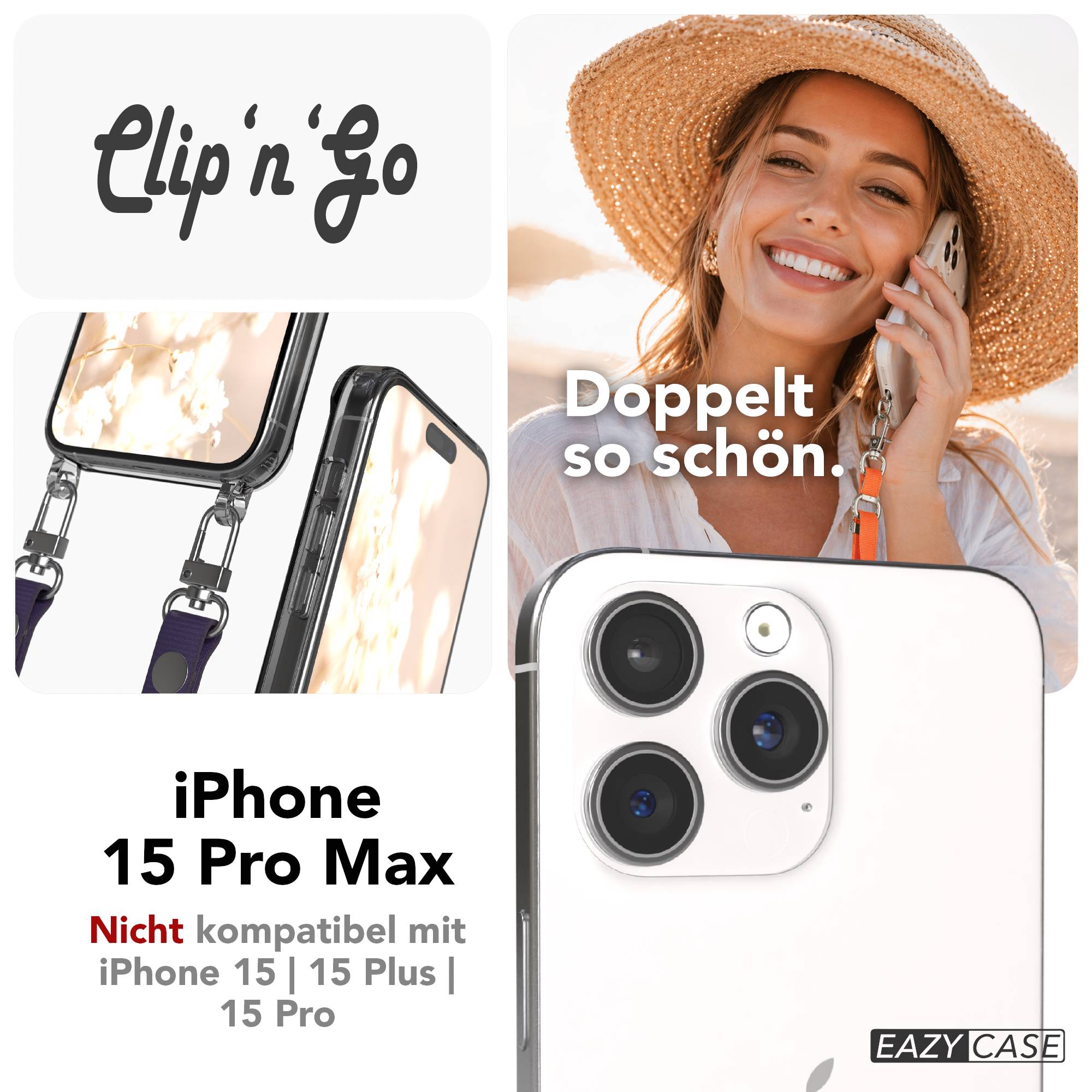 iPhone 15 Pro Max MagSafe Hülle mit magnetischem Crossbody-Umhängeband #farbe_lila-magsafe-funktion-mit-magsafe