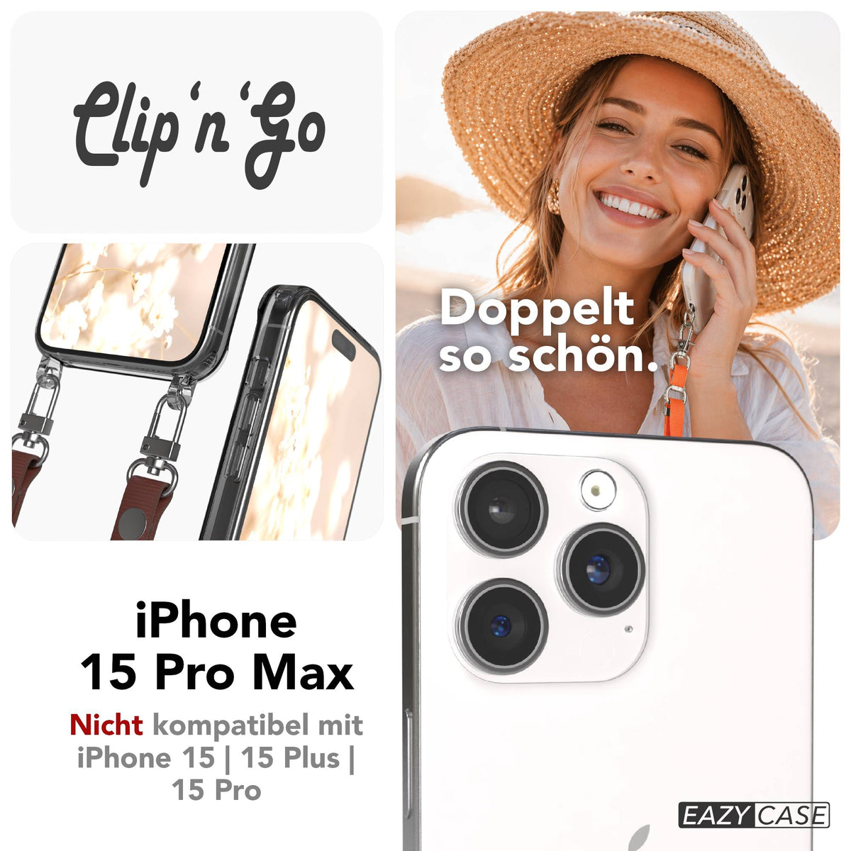 iPhone 15 Pro Max MagSafe Hülle + magnetisches Band