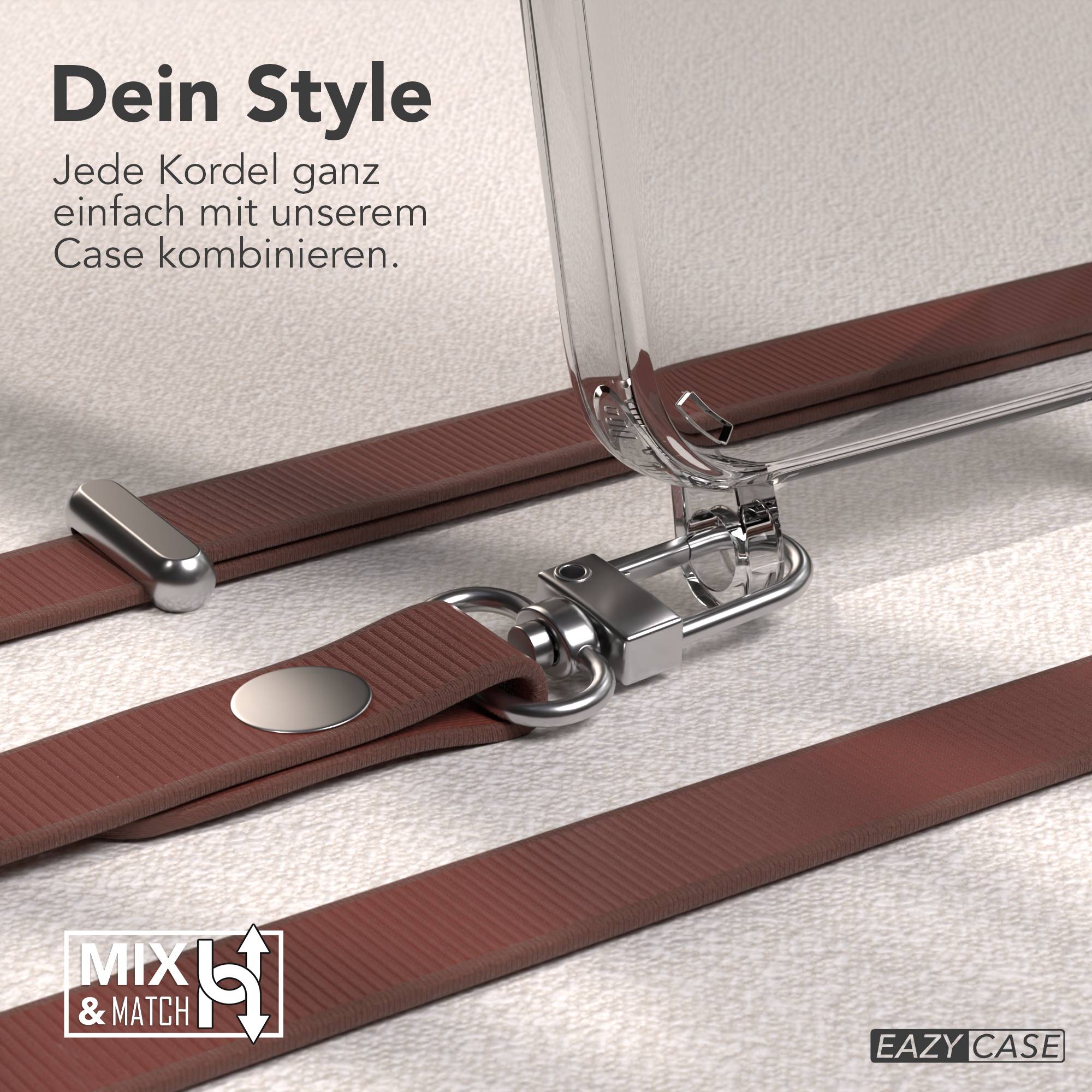 iPhone 12 Mini Schutzhülle mit magnetisch verstellbarer Crossbody Handykette zum Umhängen