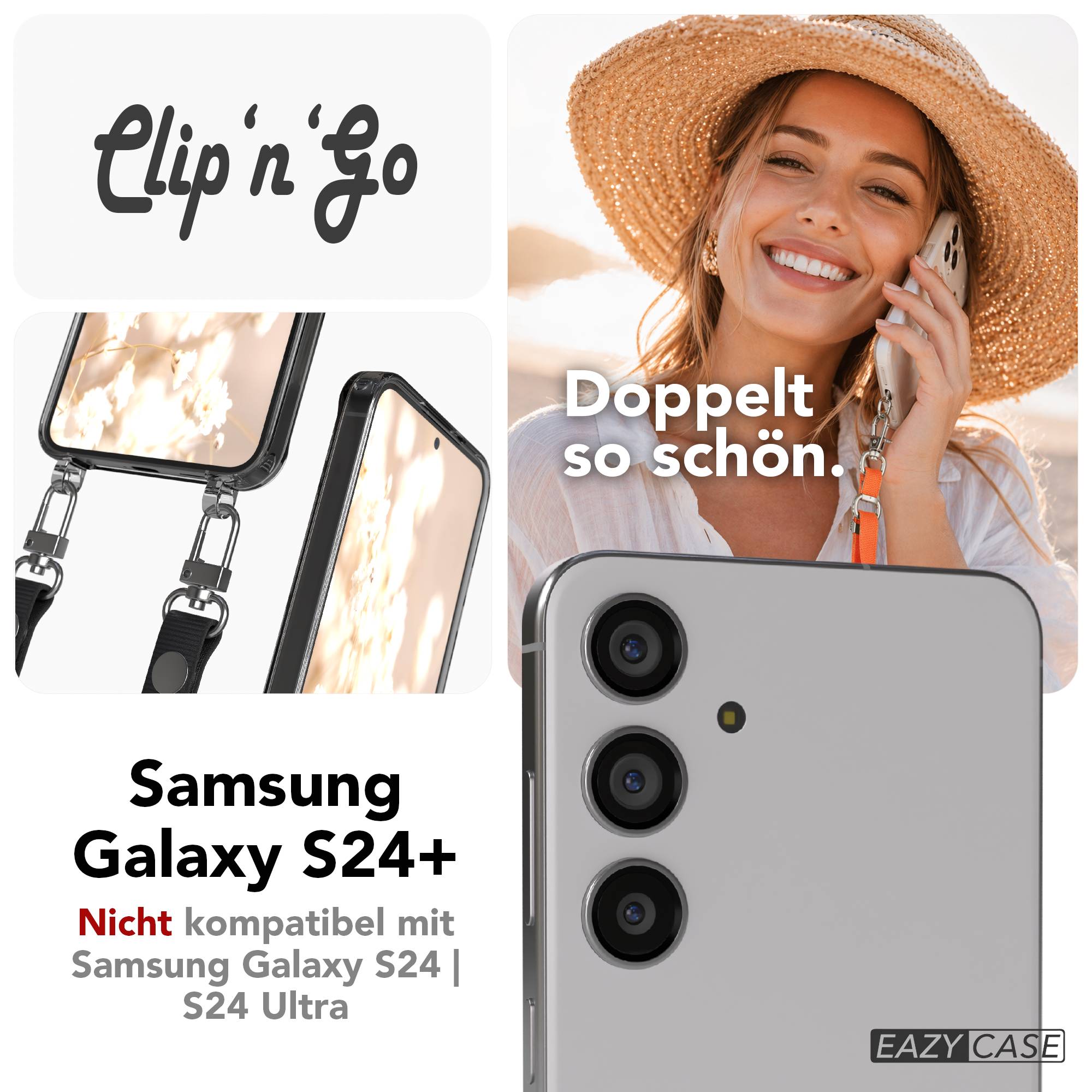 Samsung Galaxy S24 Plus MagSafe Hülle mit magnetischer Crossbody Handykette