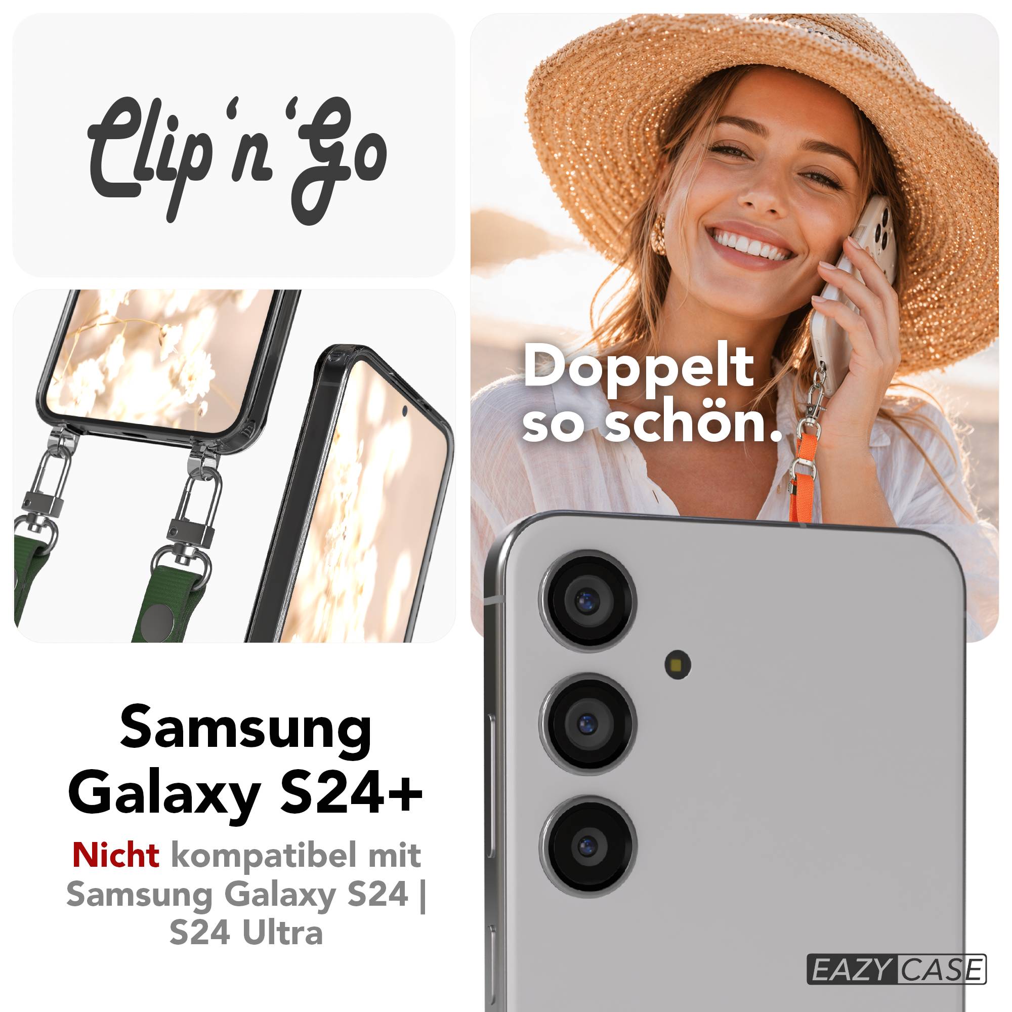 Samsung Galaxy S24 Plus MagSafe Hülle mit magnetischer Crossbody Handykette