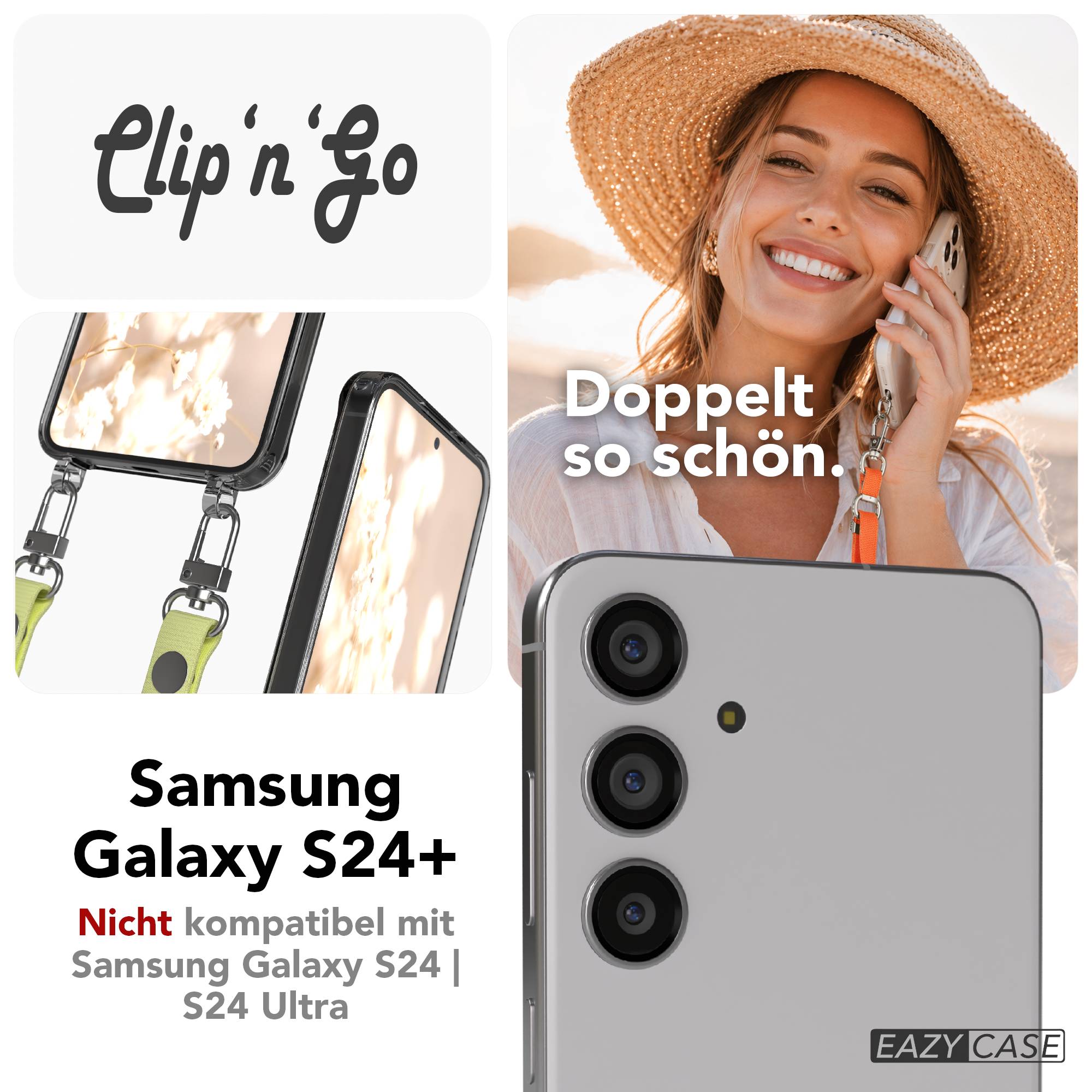 Samsung Galaxy S24 Plus MagSafe Hülle mit magnetischer Crossbody Handykette