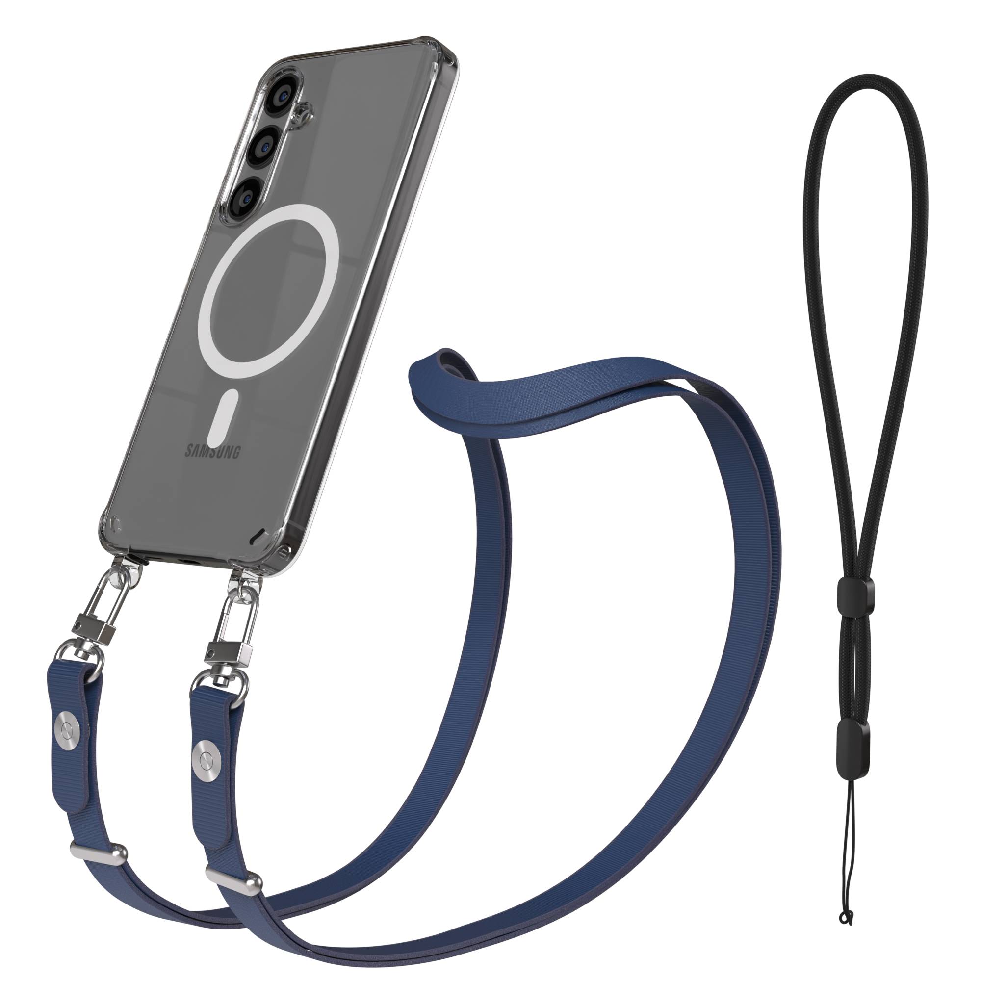 Samsung Galaxy S24 Plus MagSafe Hülle mit magnetischer Crossbody Handykette