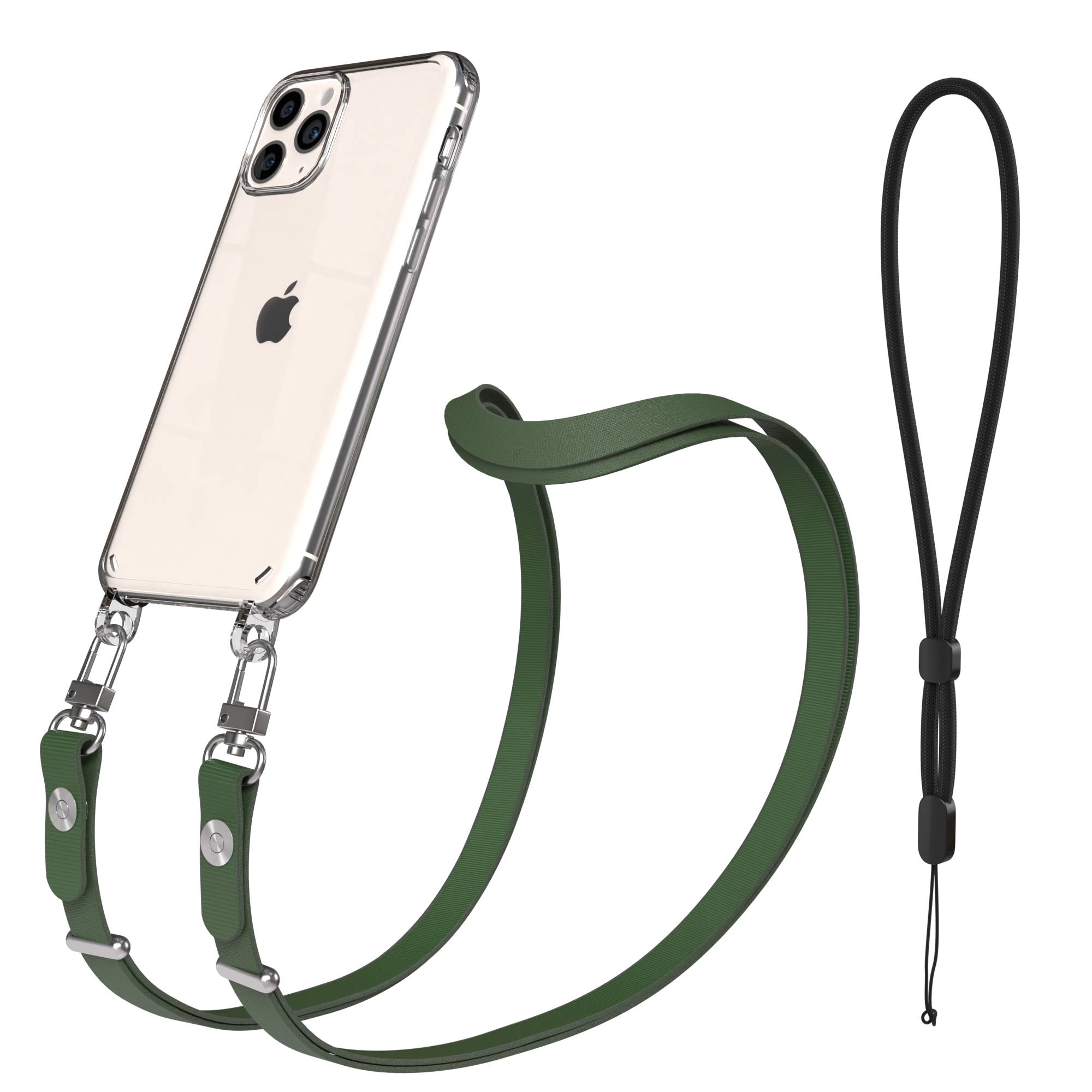 Apple iPhone 11 Pro Schutzhülle mit magnetisch verstellbarem Crossbody-Umhängeband