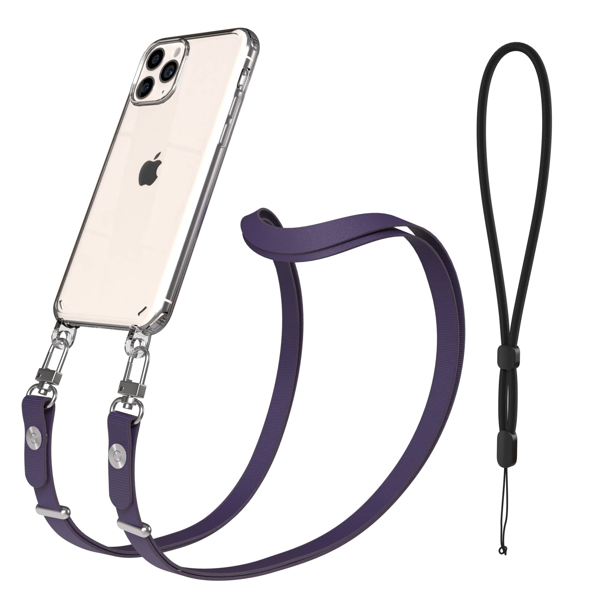 Apple iPhone 11 Pro Schutzhülle mit magnetisch verstellbarem Crossbody-Umhängeband