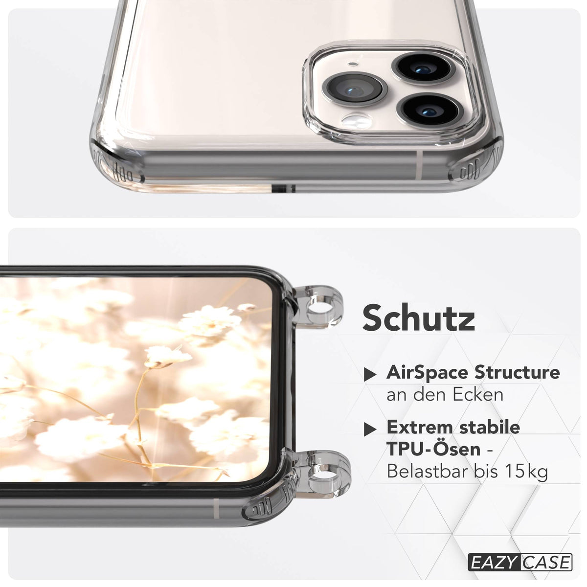 Apple iPhone 11 Pro Schutzhülle mit magnetisch verstellbarem Crossbody-Umhängeband