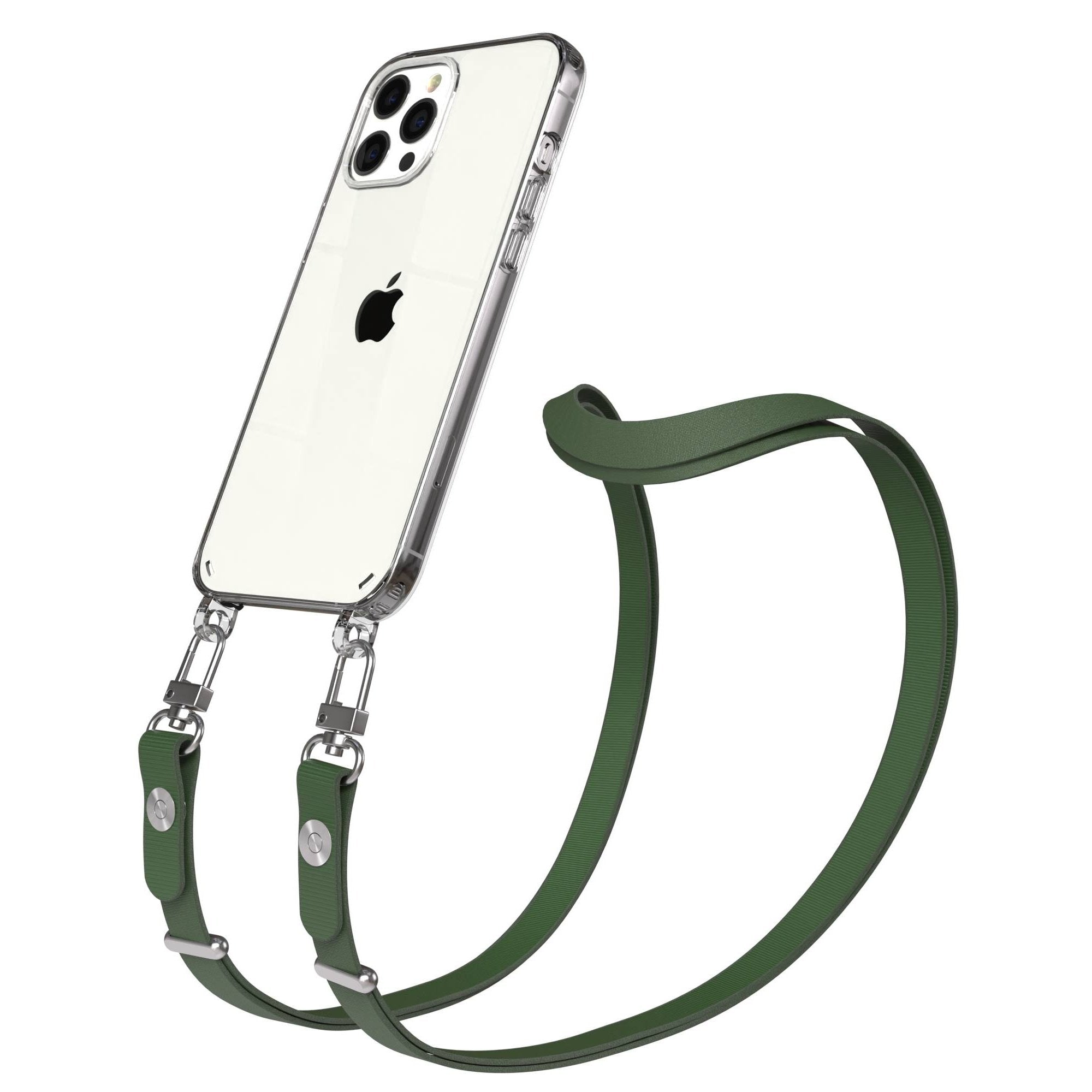 iPhone 12 Pro Max Schutzhülle mit magnetisch verstellbarem Crossbody-Umhängeband