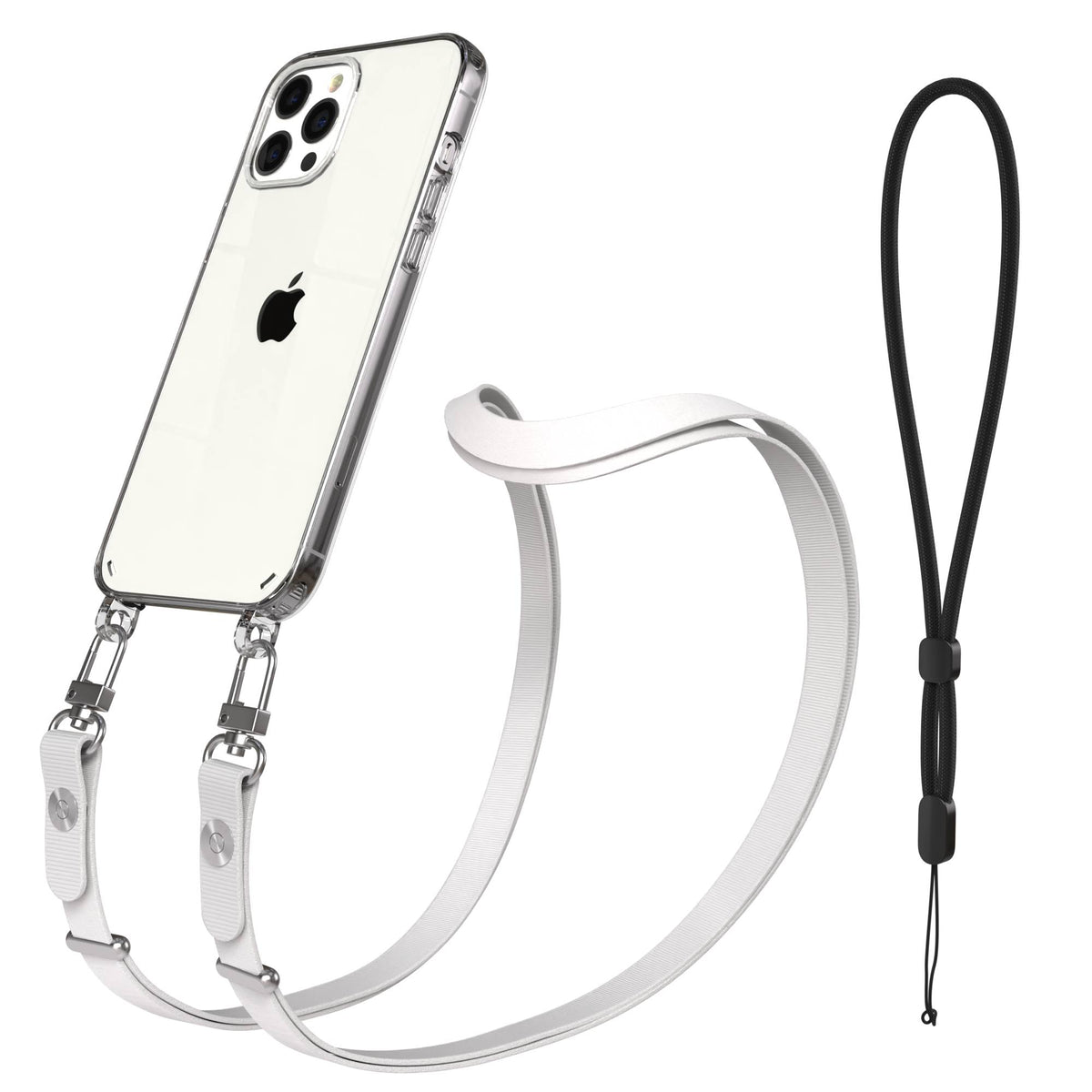 iPhone 12 Pro Max Schutzhülle mit magnetisch verstellbarem Crossbody-Umhängeband