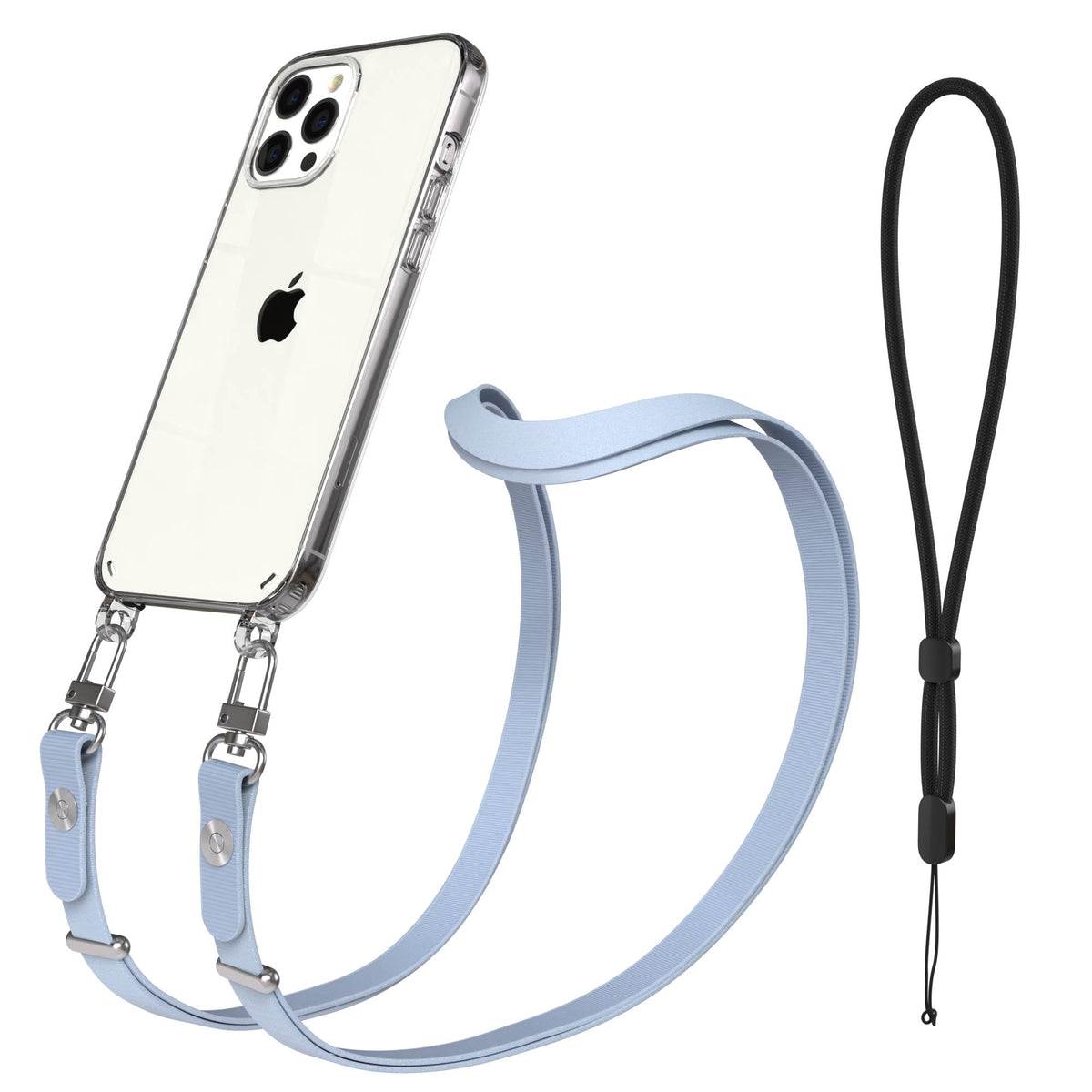iPhone 12 Pro Max Schutzhülle mit magnetisch verstellbarem Crossbody-Umhängeband