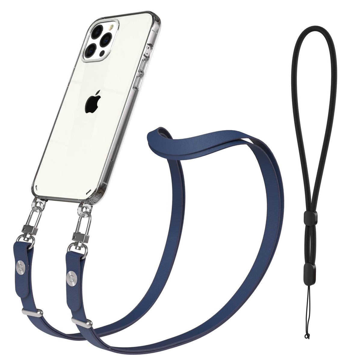iPhone 12 Pro Max Schutzhülle mit magnetisch verstellbarem Crossbody-Umhängeband