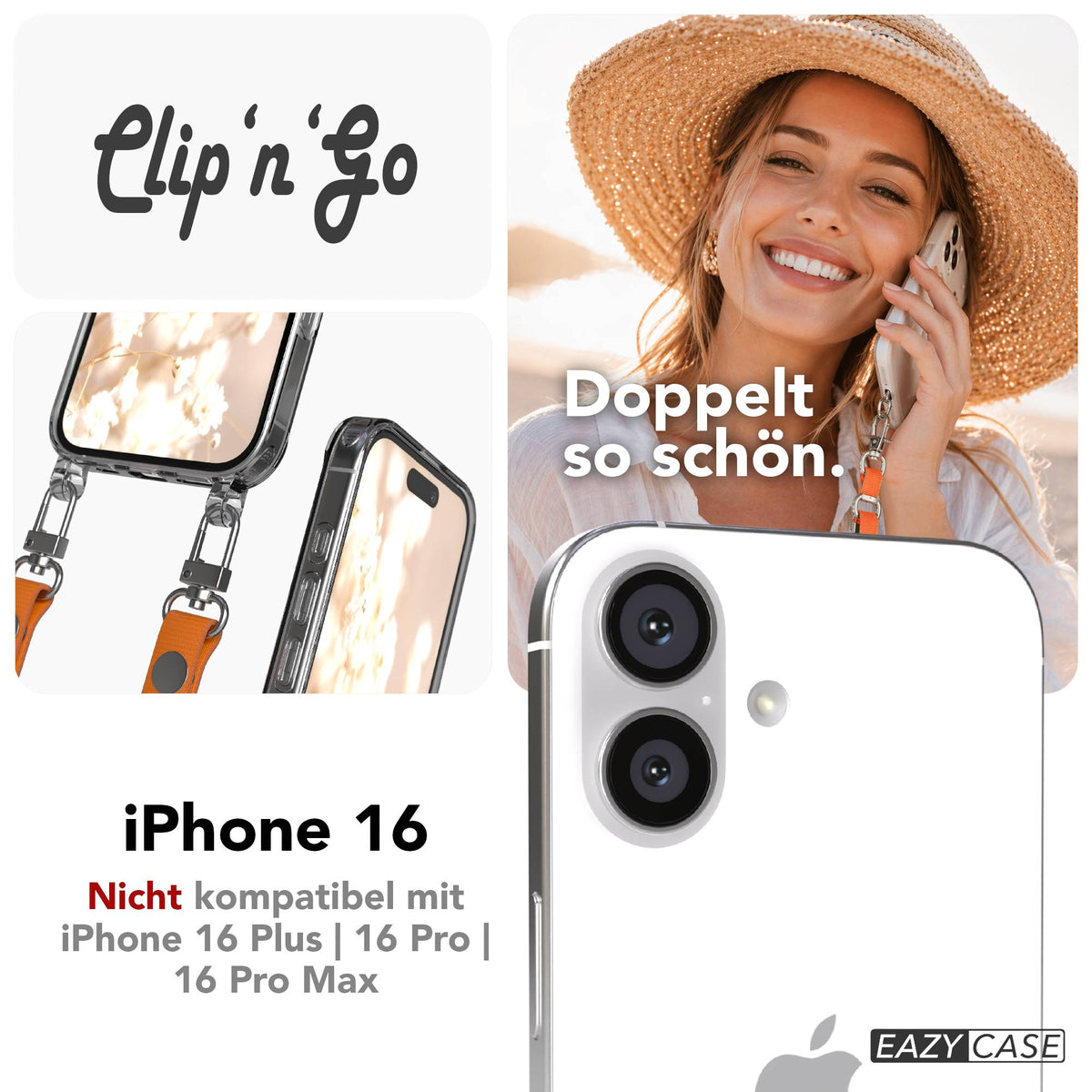 iPhone 16 MagSafe Hülle + magnetisches Band