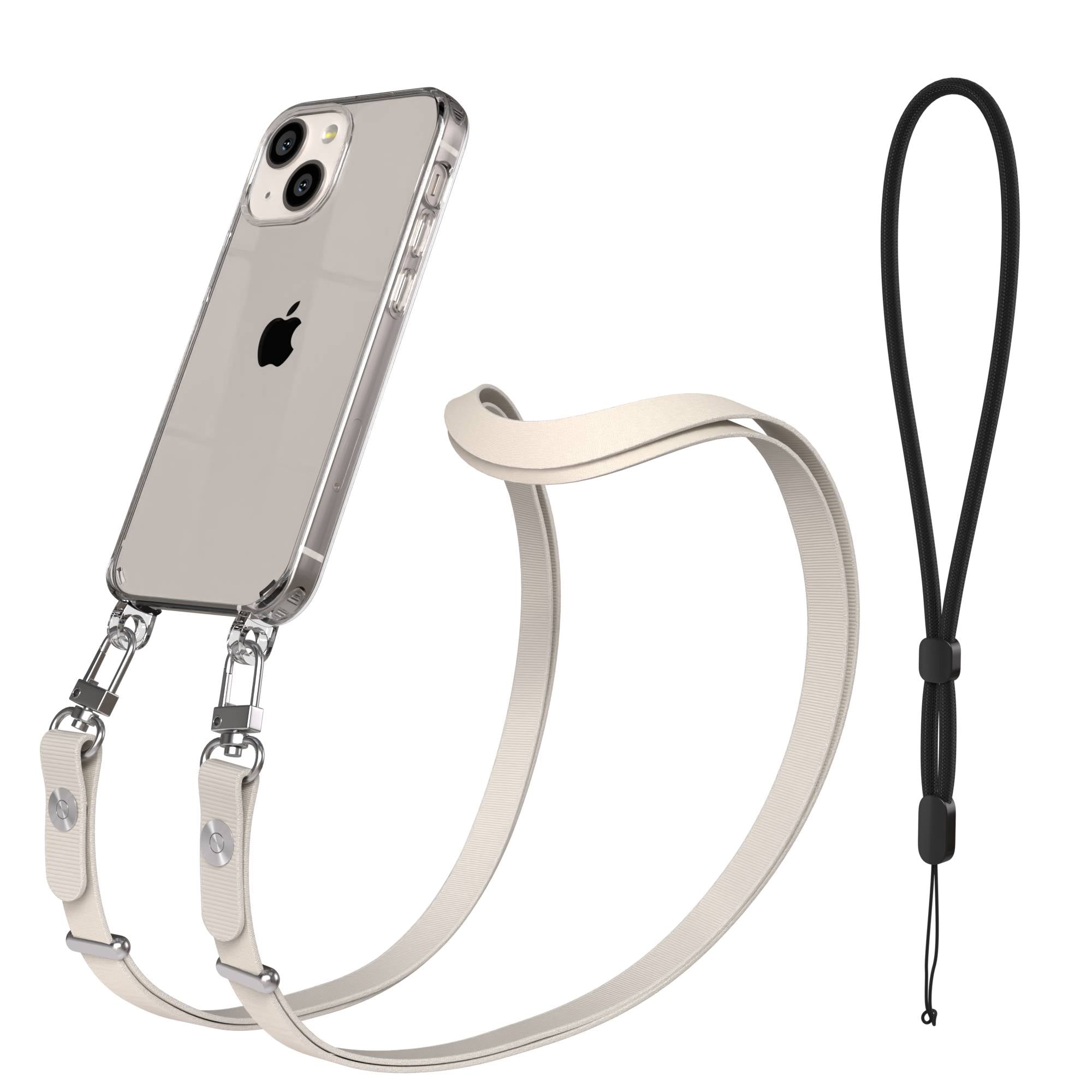 iPhone 13 Mini Schutzhülle mit magnetisch verstellbarem Crossbody Umhängeband
