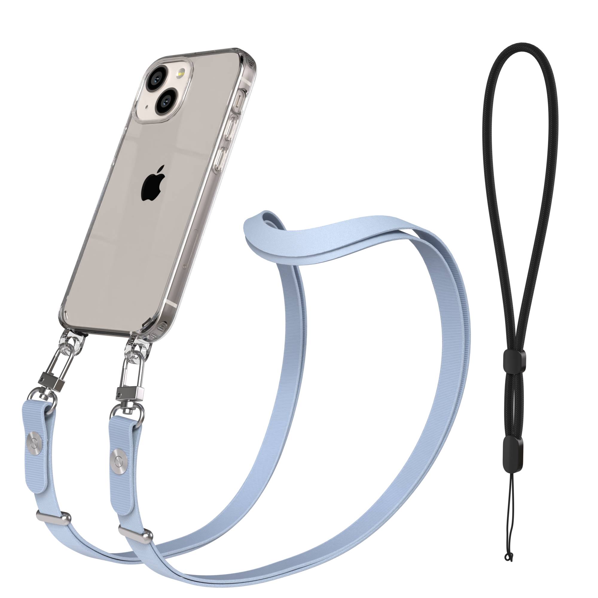 iPhone 13 Mini Schutzhülle mit magnetisch verstellbarem Crossbody Umhängeband