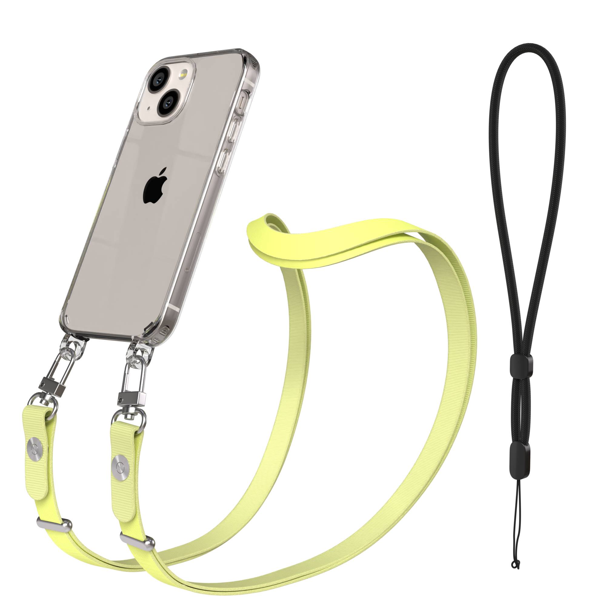 iPhone 13 Mini Schutzhülle mit magnetisch verstellbarem Crossbody Umhängeband
