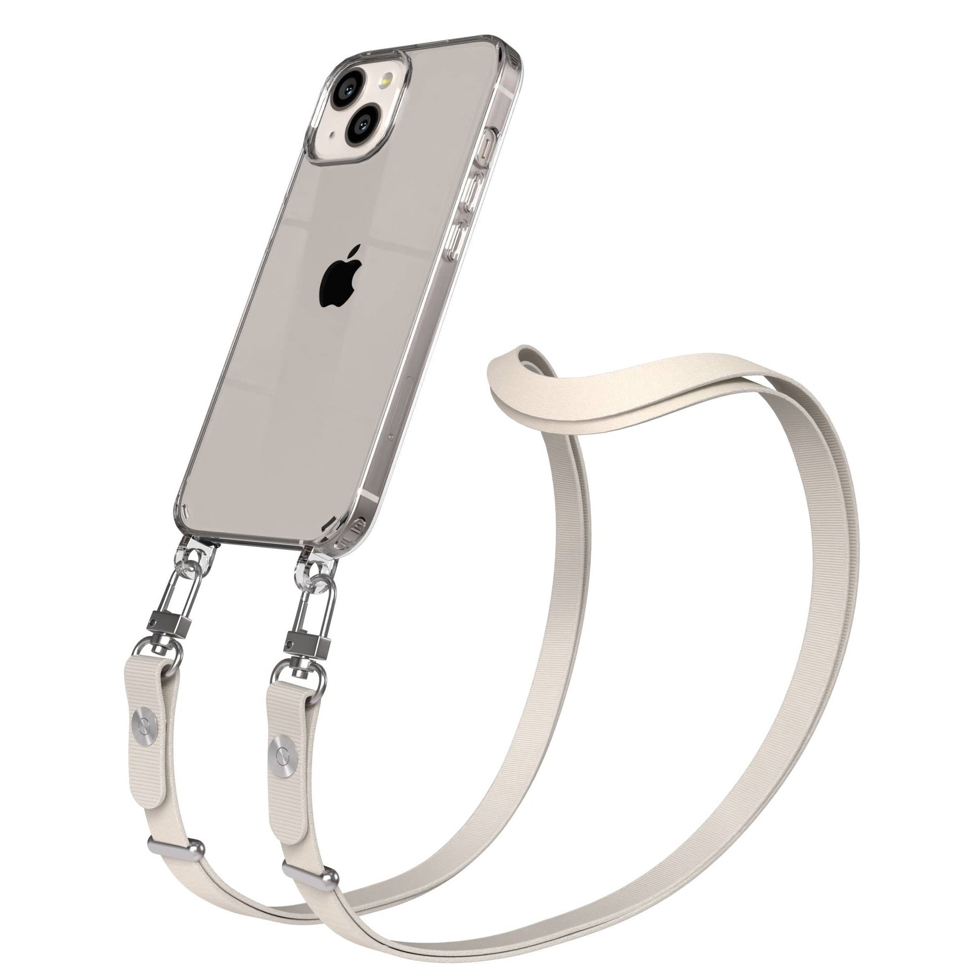 Apple iPhone 13 Schutzhülle mit magnetisch verstellbarem Crossbody-Umhängeband