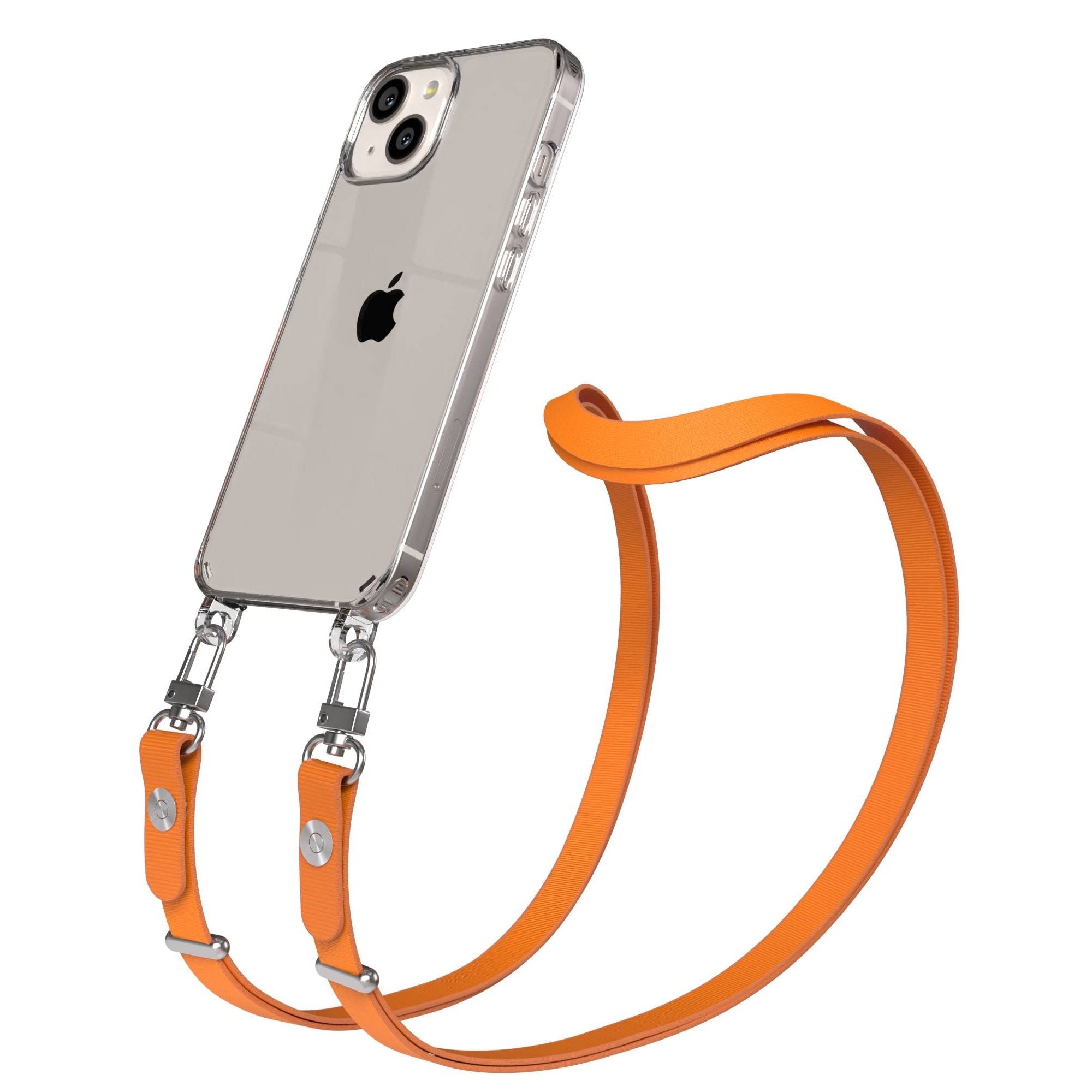 Apple iPhone 13 Schutzhülle mit magnetisch verstellbarem Crossbody-Umhängeband