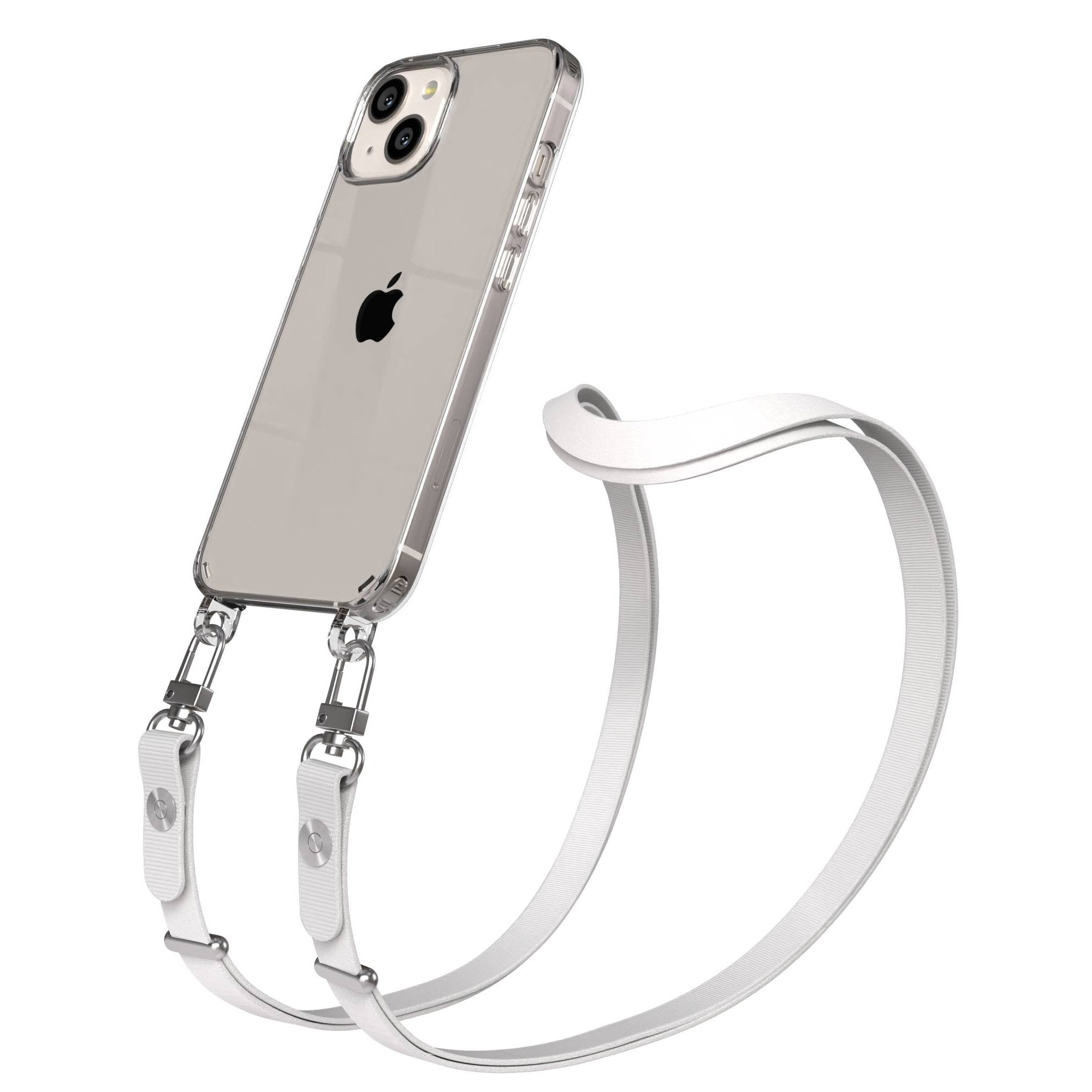 Apple iPhone 13 Schutzhülle mit magnetisch verstellbarem Crossbody-Umhängeband