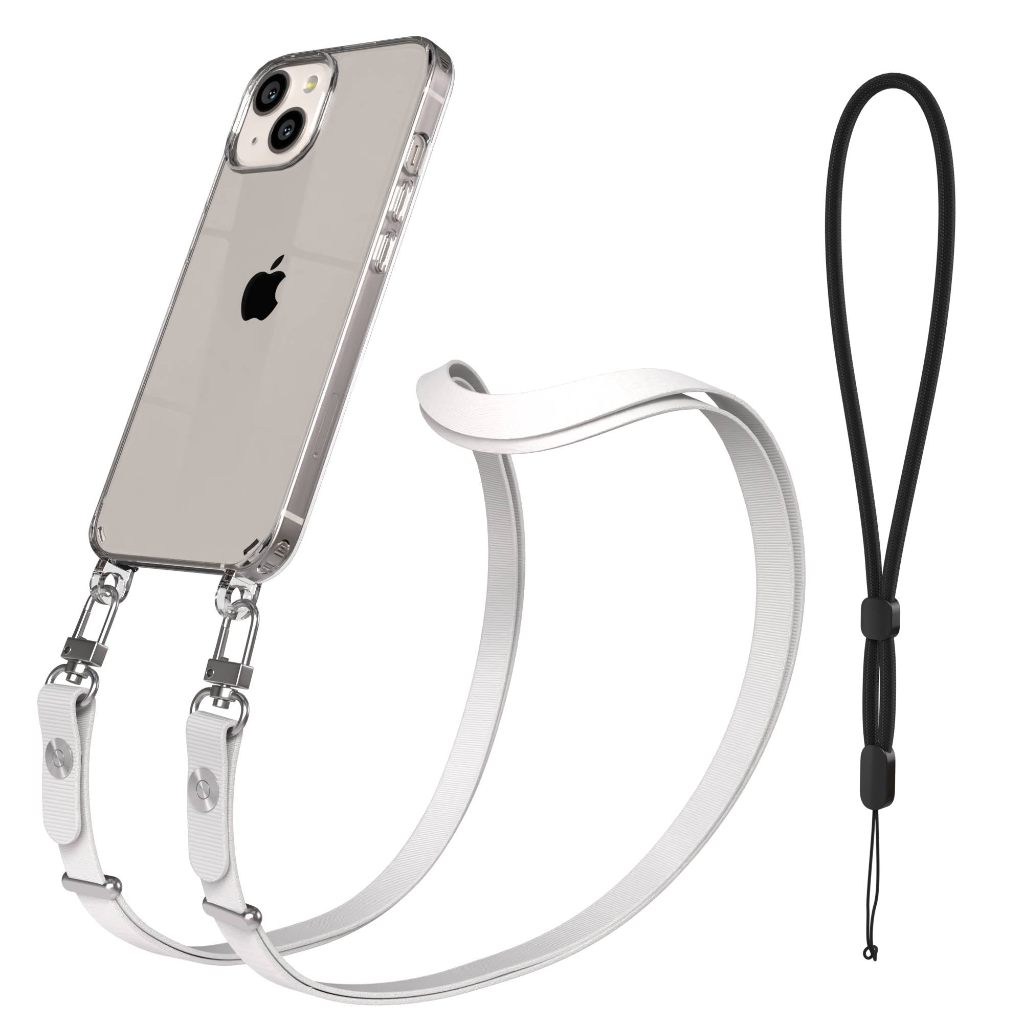 Apple iPhone 13 Schutzhülle mit magnetisch verstellbarem Crossbody-Umhängeband