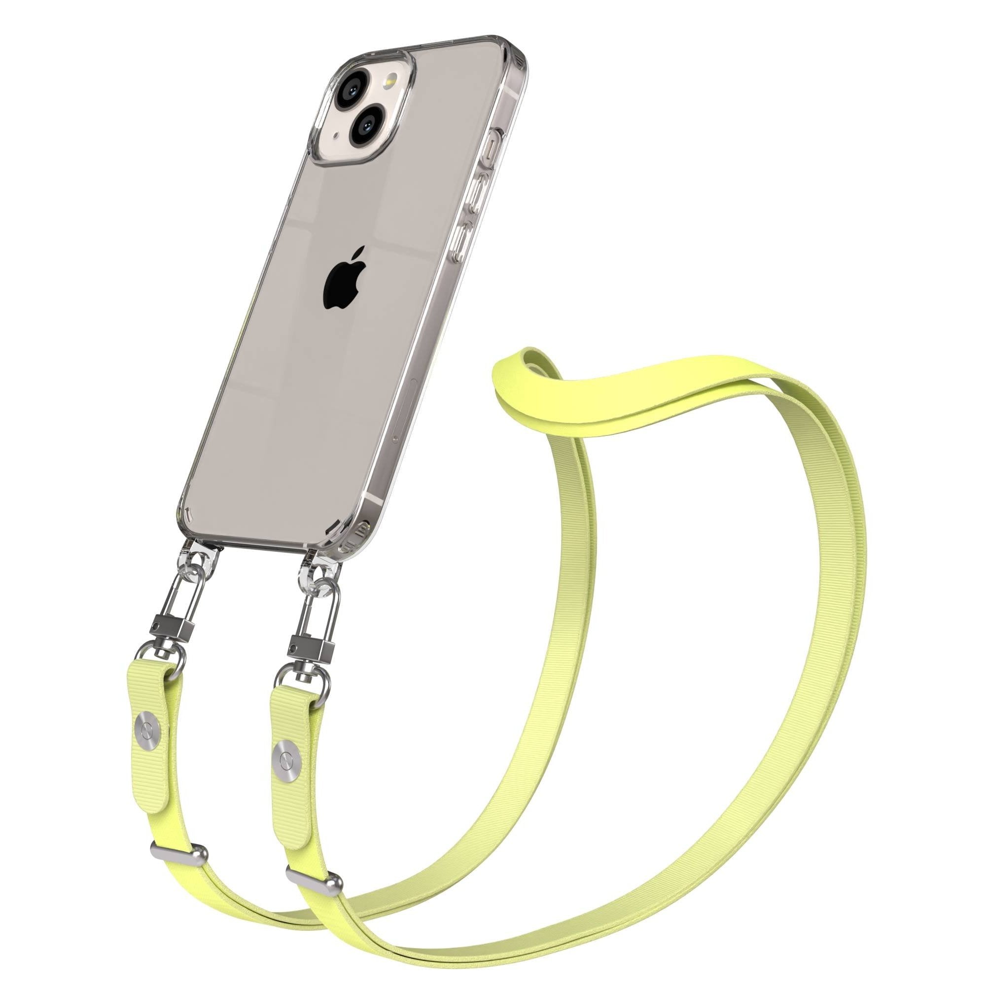 Apple iPhone 13 Schutzhülle mit magnetisch verstellbarem Crossbody-Umhängeband