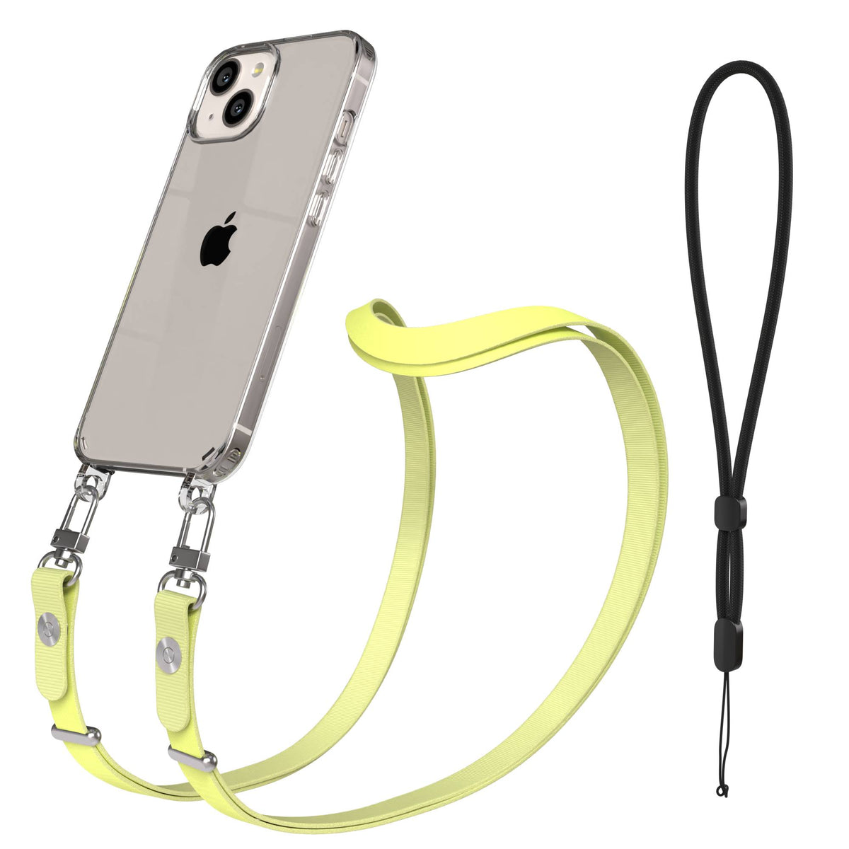 Apple iPhone 13 Schutzhülle mit magnetisch verstellbarem Crossbody-Umhängeband