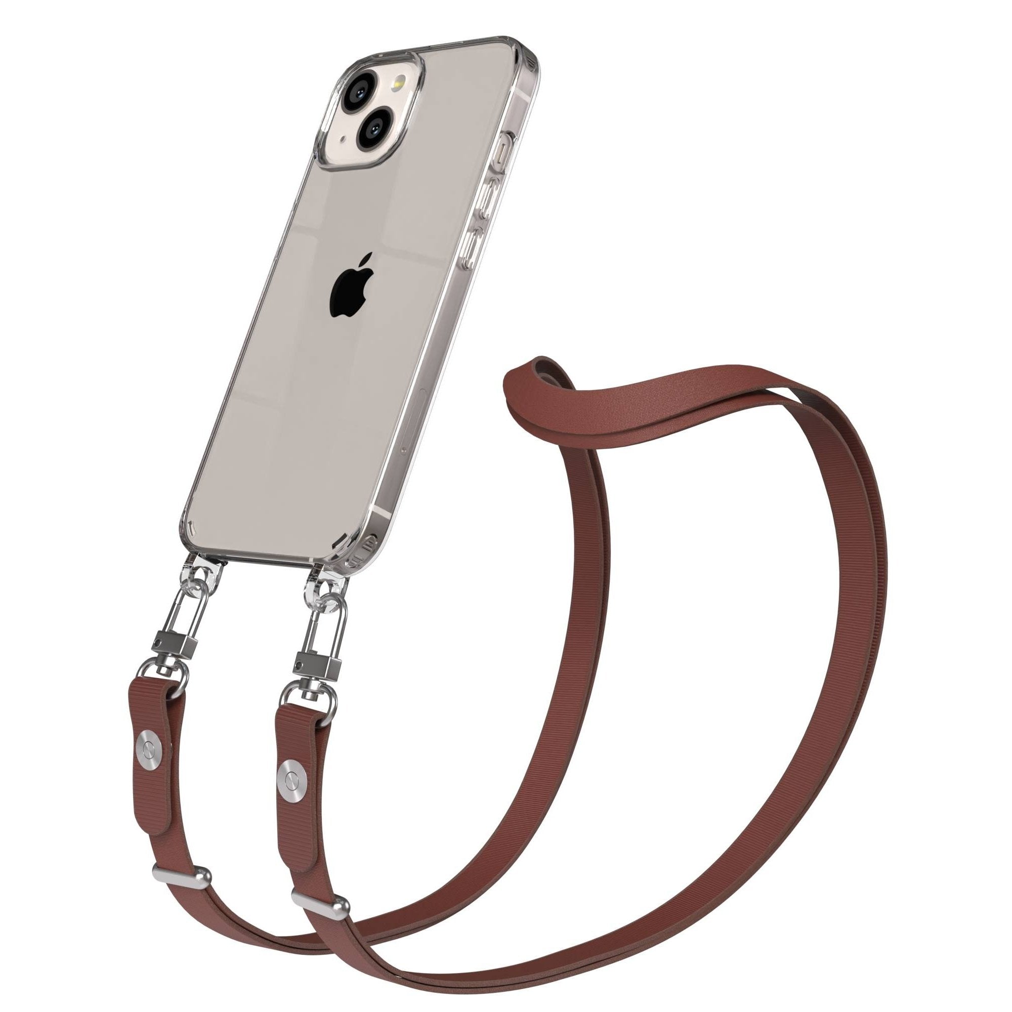 Apple iPhone 13 Schutzhülle mit magnetisch verstellbarem Crossbody-Umhängeband