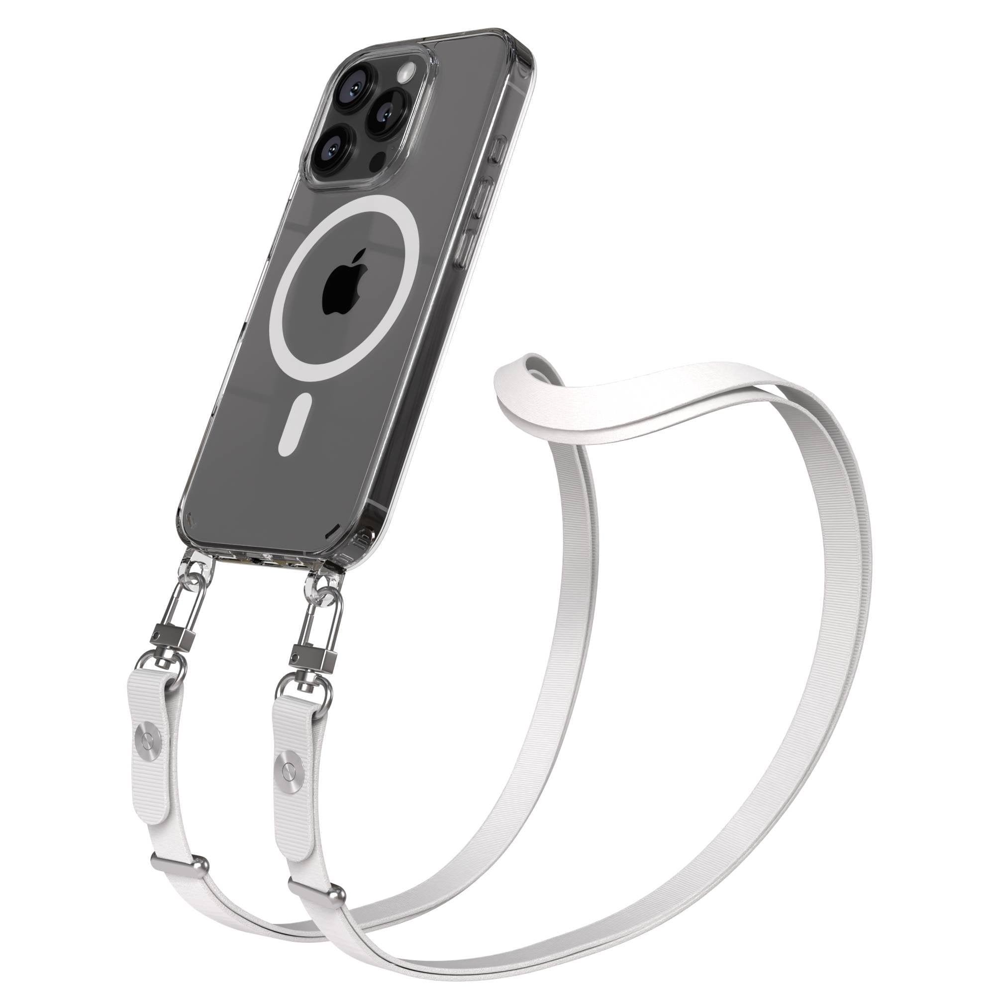Apple iPhone 16 Pro MagSafe Hülle mit magnetischer Crossbody Handykette Set