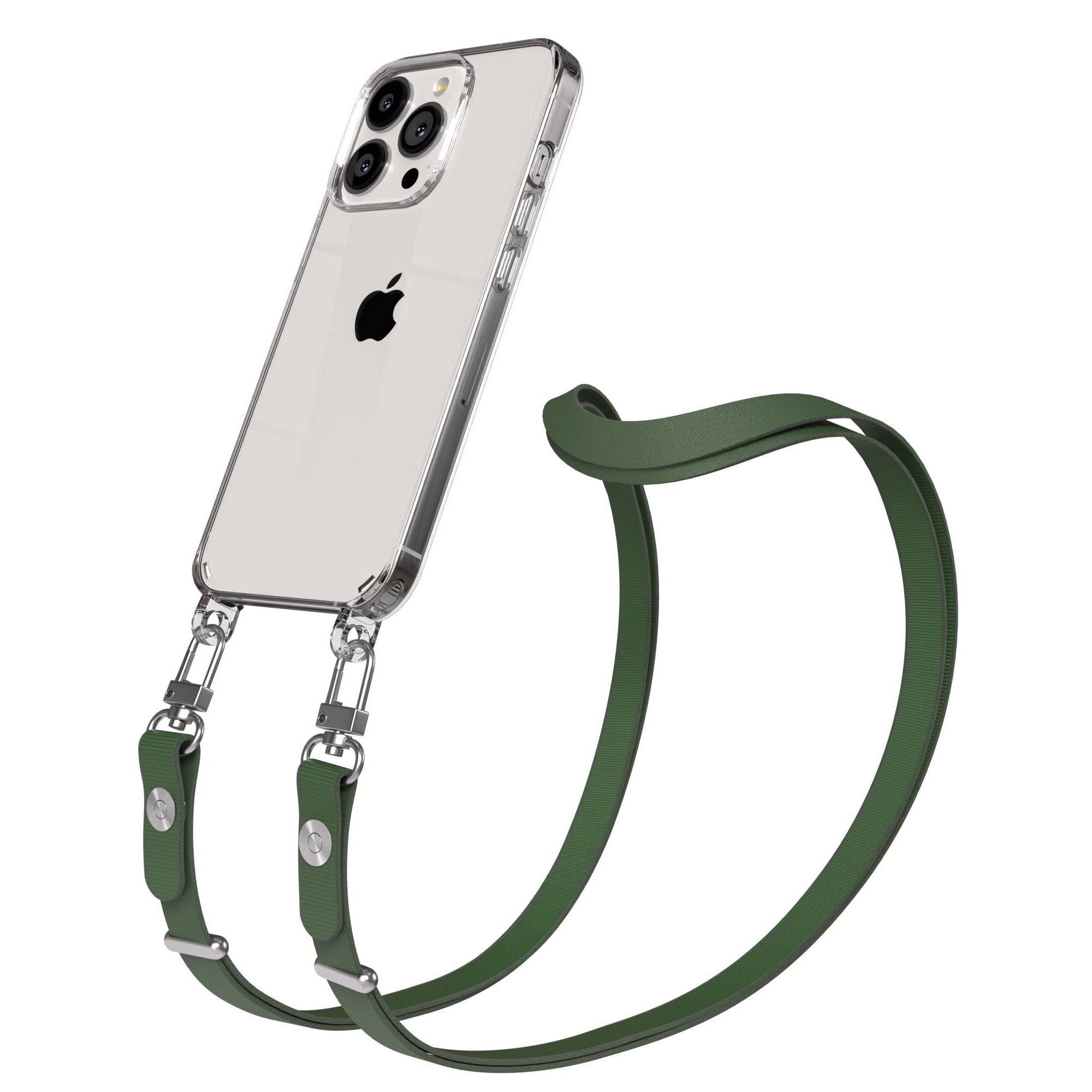 Apple iPhone 13 Pro Schutzhülle mit magnetisch verstellbarer Crossbody Handykette