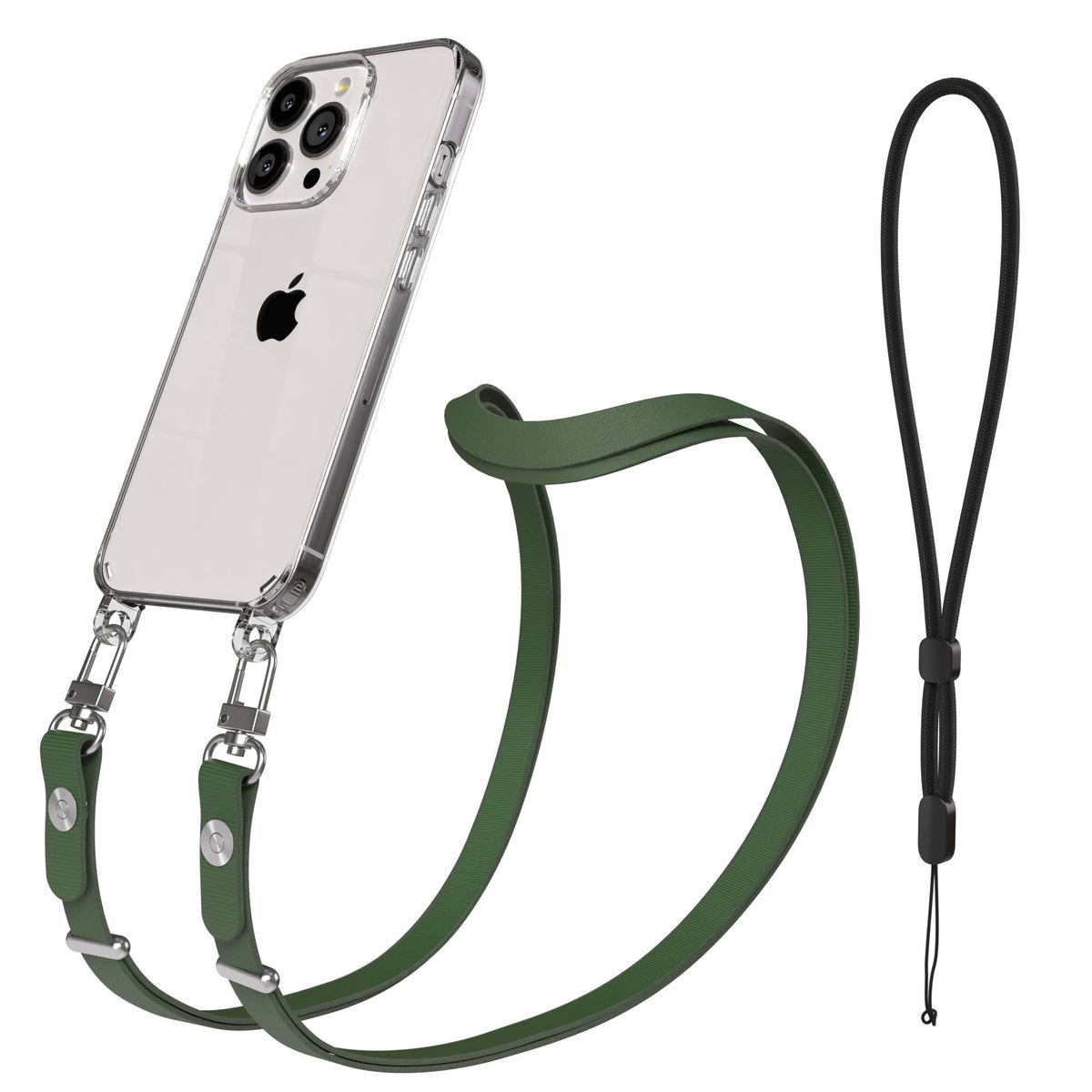 Apple iPhone 13 Pro Schutzhülle mit magnetisch verstellbarer Crossbody Handykette