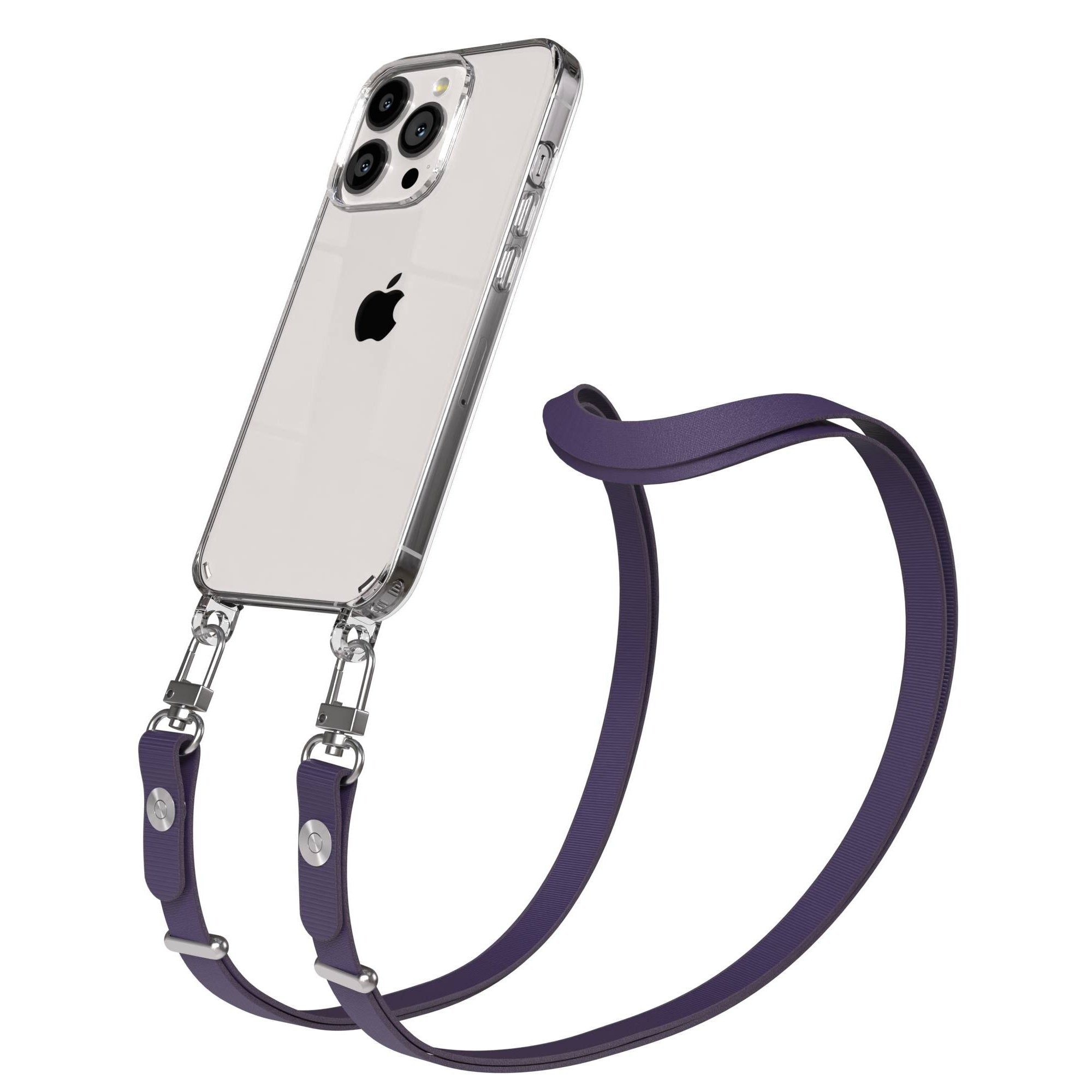 Apple iPhone 13 Pro Schutzhülle mit magnetisch verstellbarer Crossbody Handykette