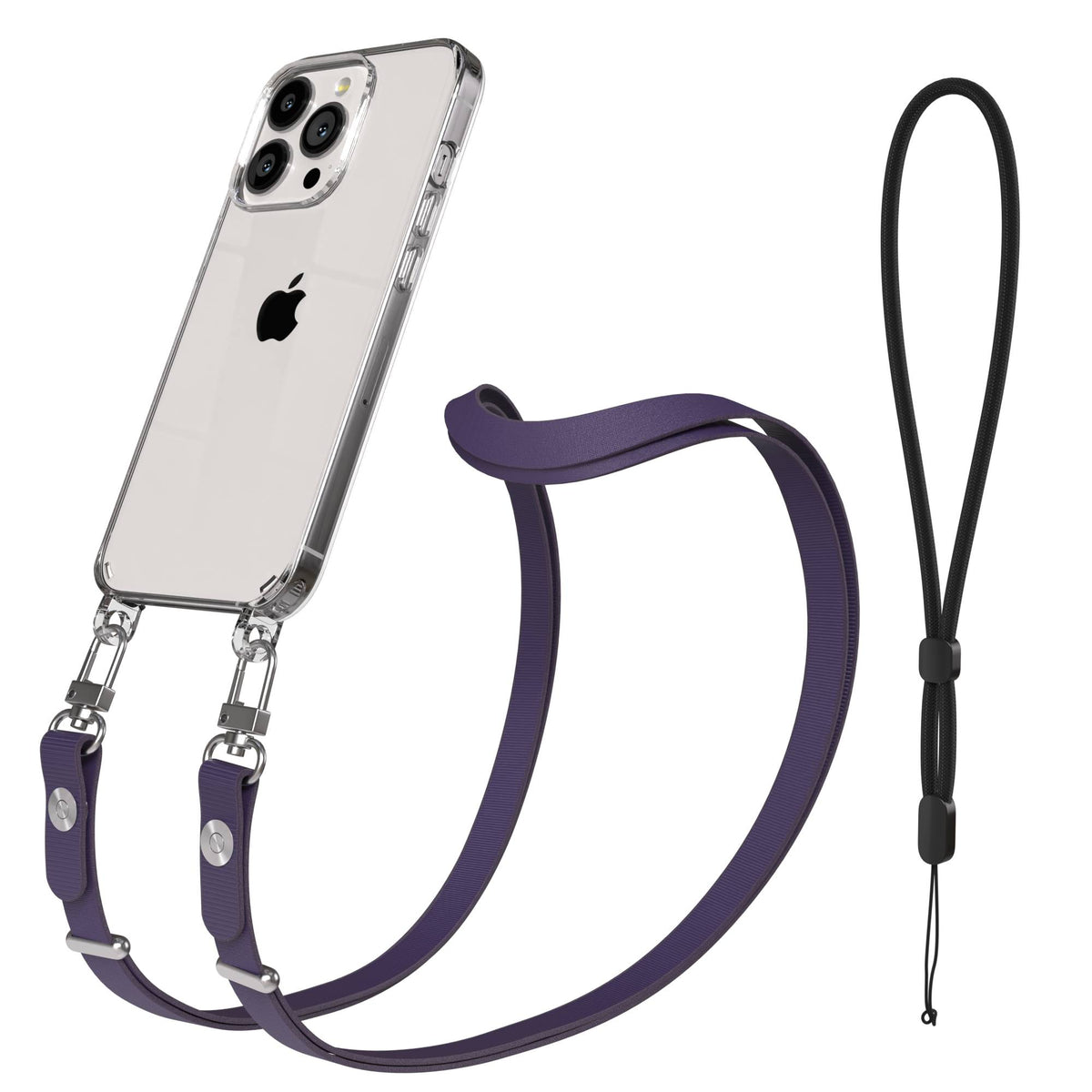 Apple iPhone 13 Pro Schutzhülle mit magnetisch verstellbarer Crossbody Handykette
