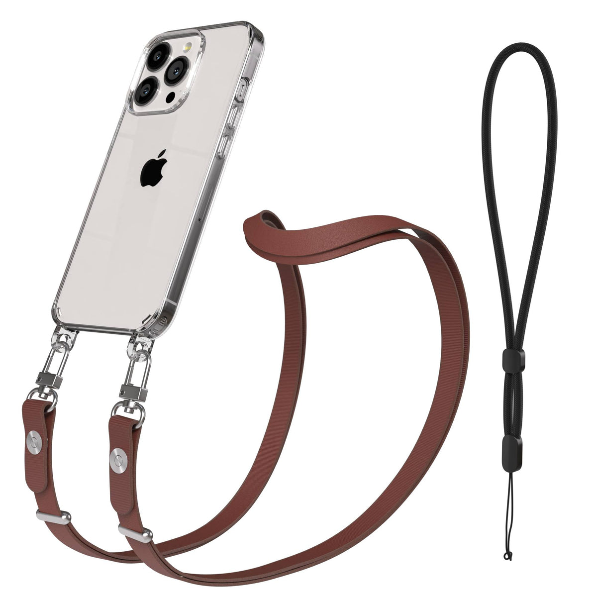 Apple iPhone 13 Pro Schutzhülle mit magnetisch verstellbarer Crossbody Handykette