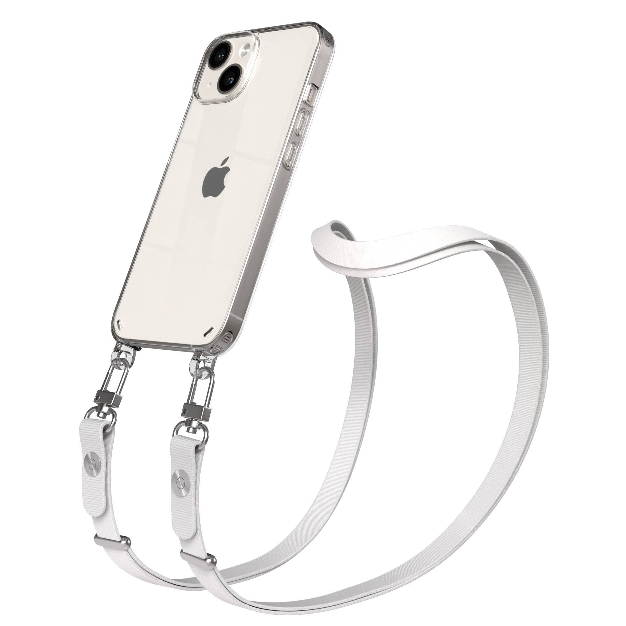 Apple iPhone 14 Schutzhülle mit magnetisch verstellbarem Crossbody Umhängeband