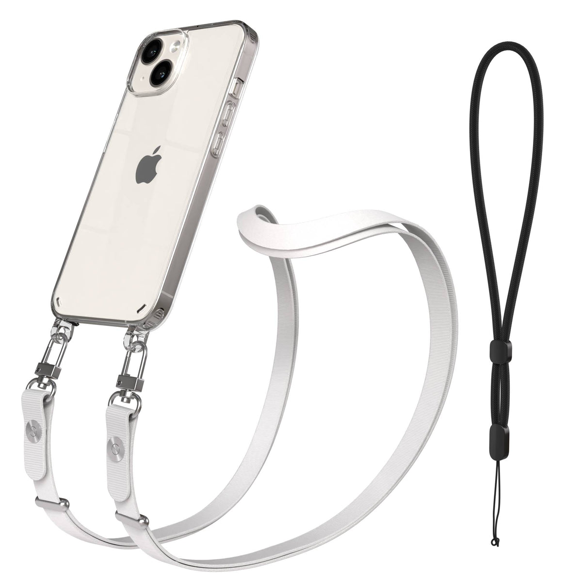 Apple iPhone 14 Schutzhülle mit magnetisch verstellbarem Crossbody Umhängeband