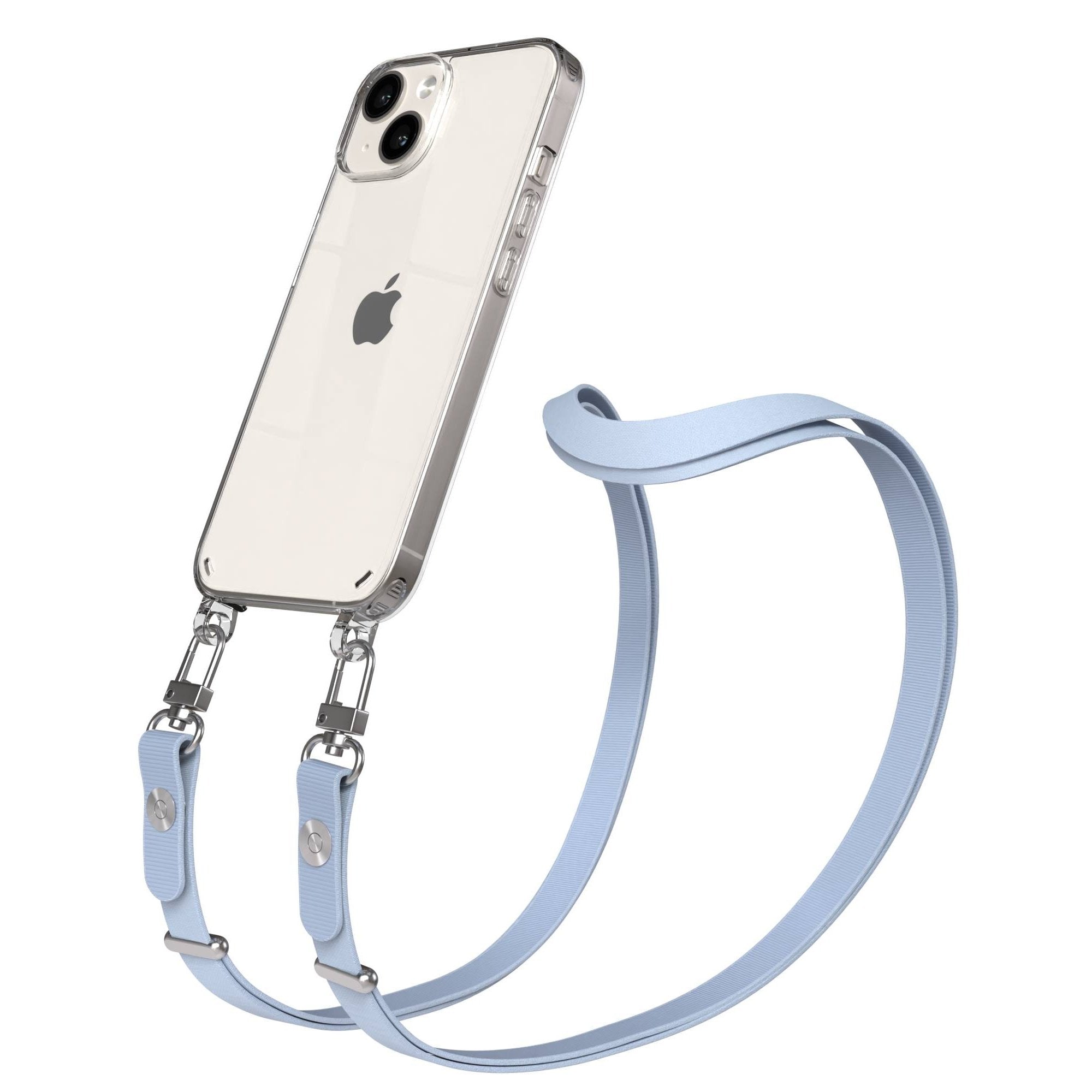 Apple iPhone 14 Schutzhülle mit magnetisch verstellbarem Crossbody Umhängeband