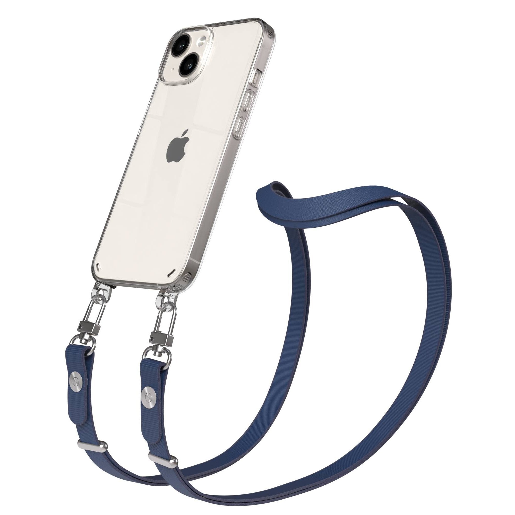Apple iPhone 14 Schutzhülle mit magnetisch verstellbarem Crossbody Umhängeband