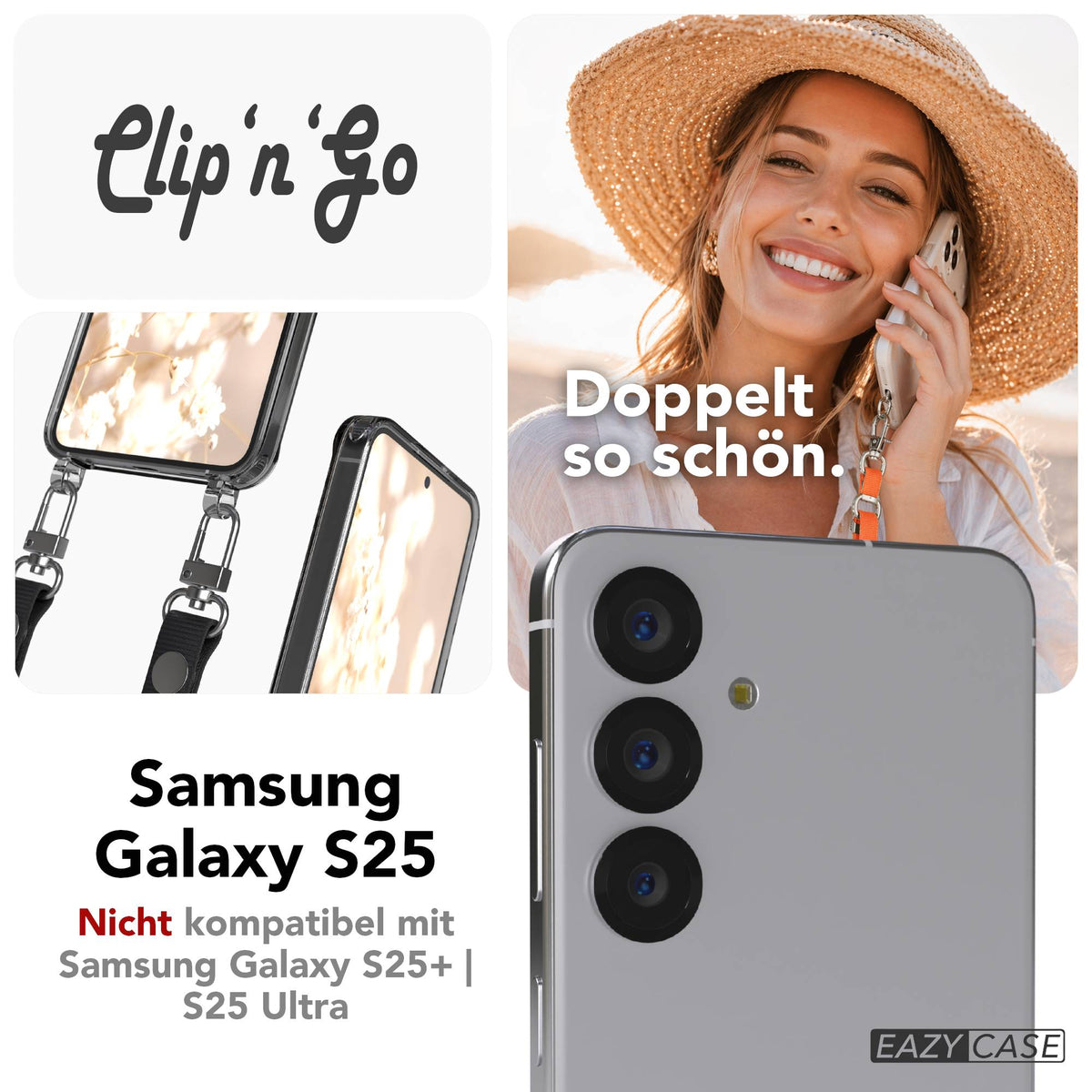 Galaxy S25 MagSafe Hülle + magnetisches Band