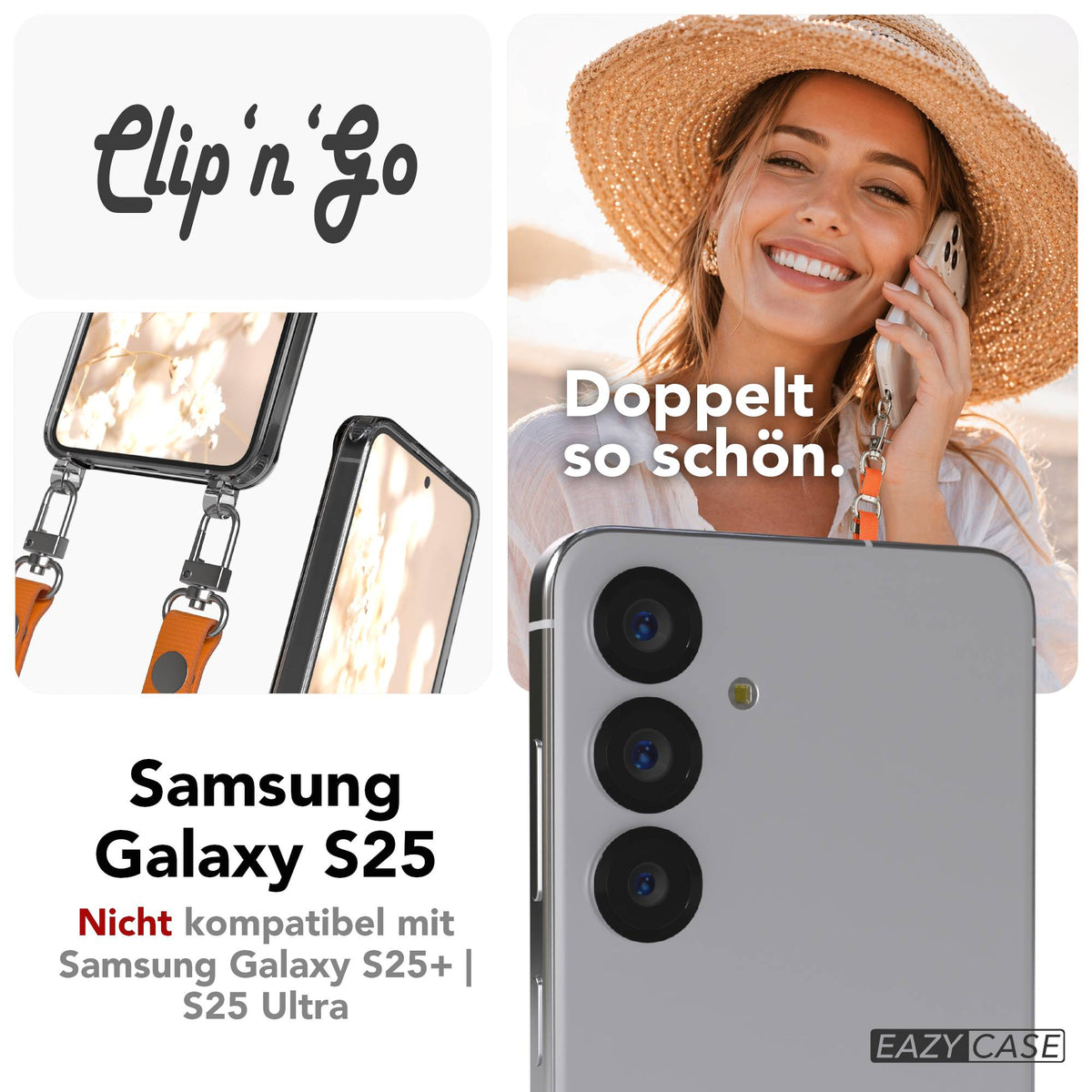 Galaxy S25 MagSafe Hülle + magnetisches Band