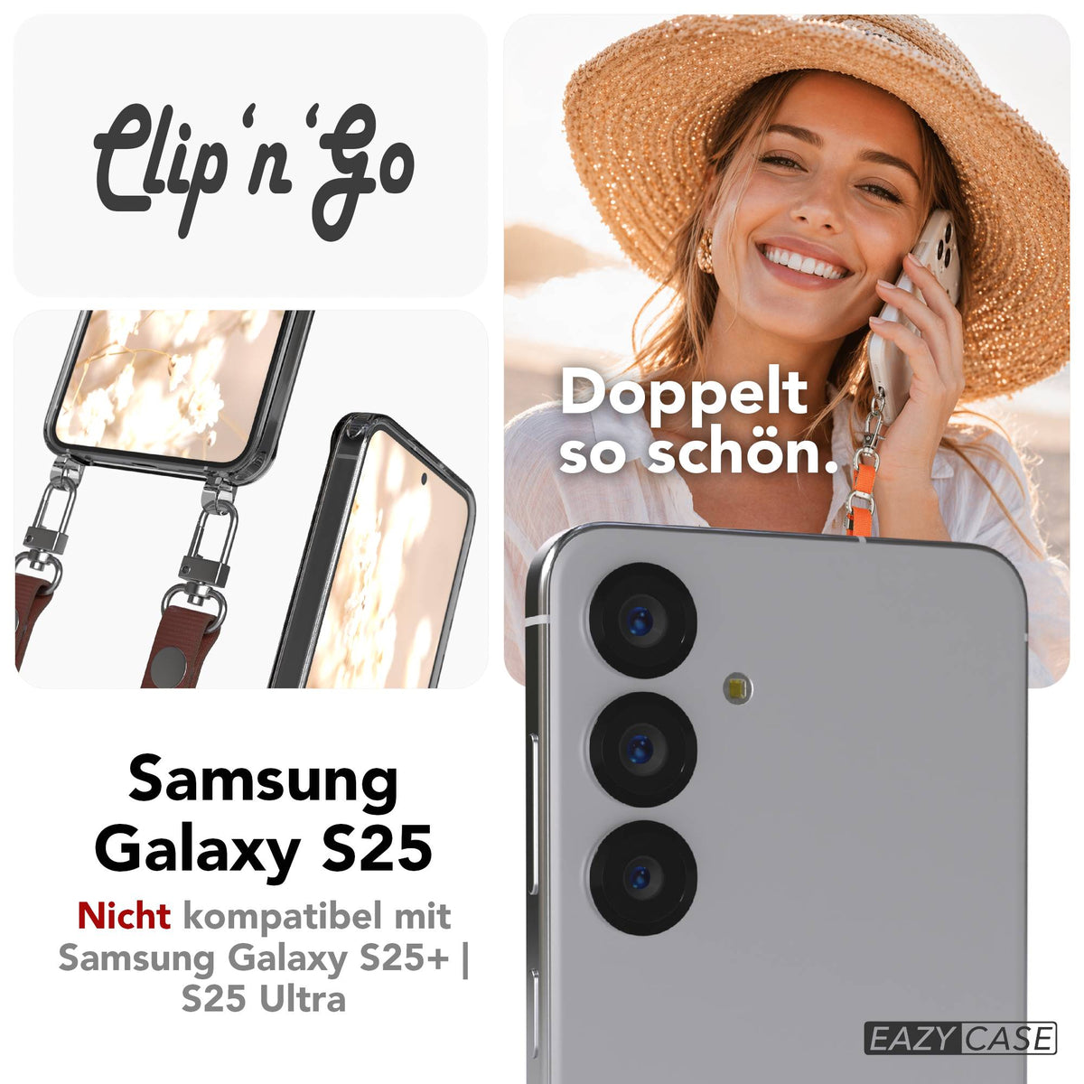 Galaxy S25 MagSafe Hülle + magnetisches Band