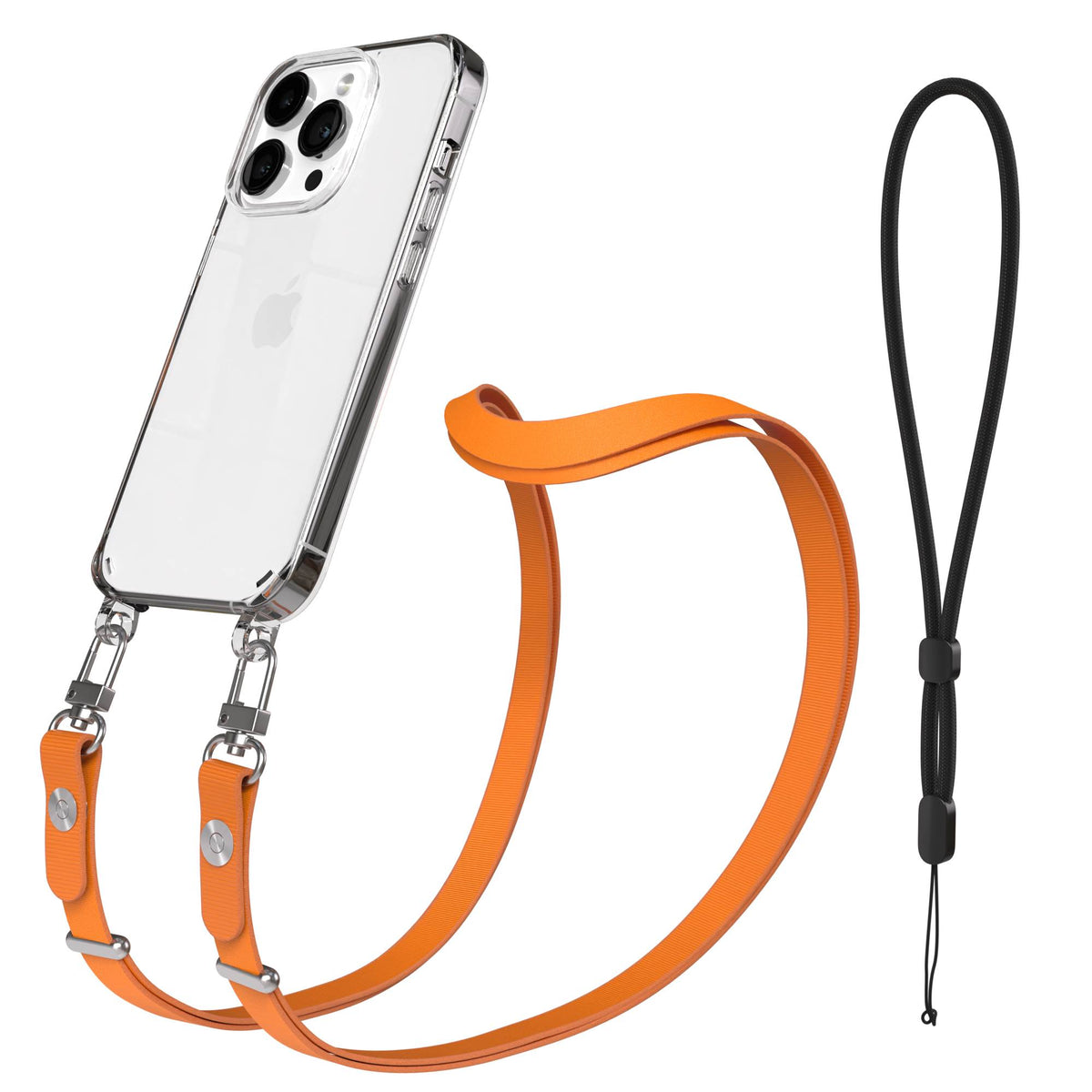 Apple iPhone 14 Pro Schutzhülle mit magnetisch verstellbarem Crossbody-Umhängeband