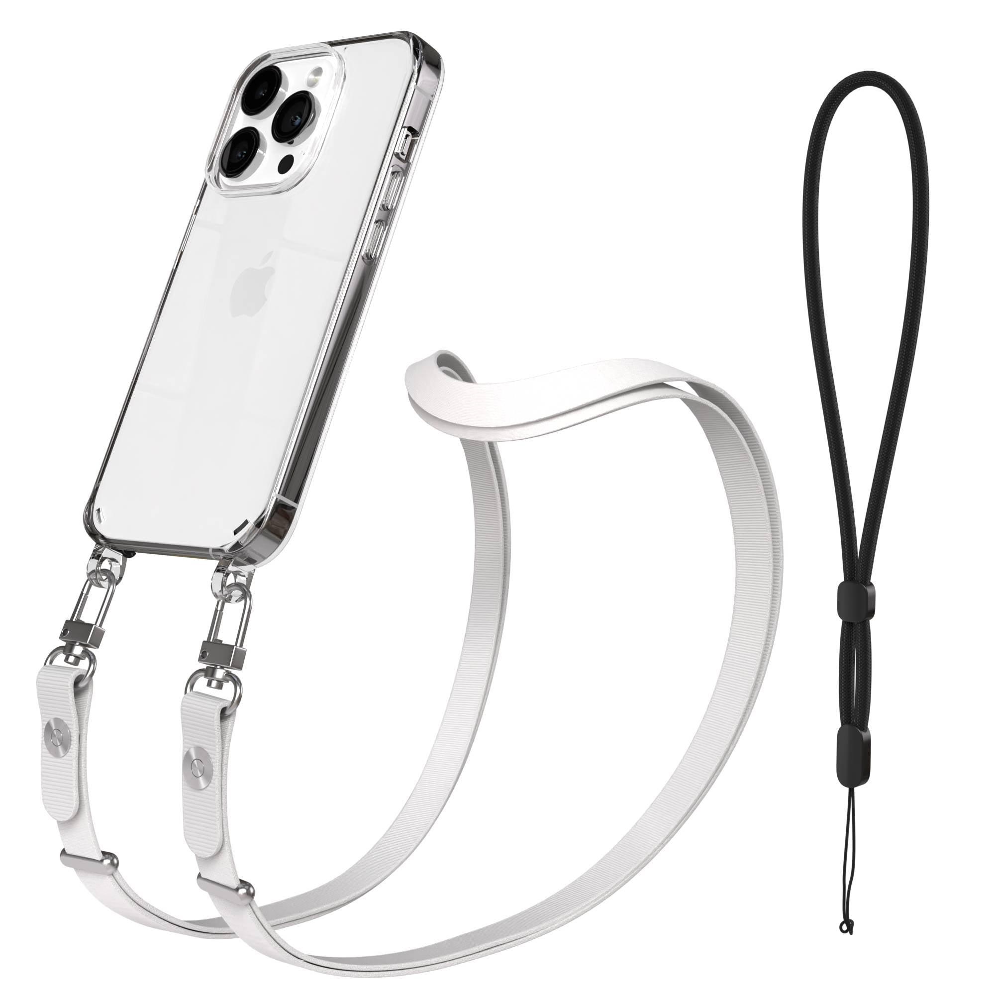 Apple iPhone 14 Pro Schutzhülle mit magnetisch verstellbarem Crossbody-Umhängeband