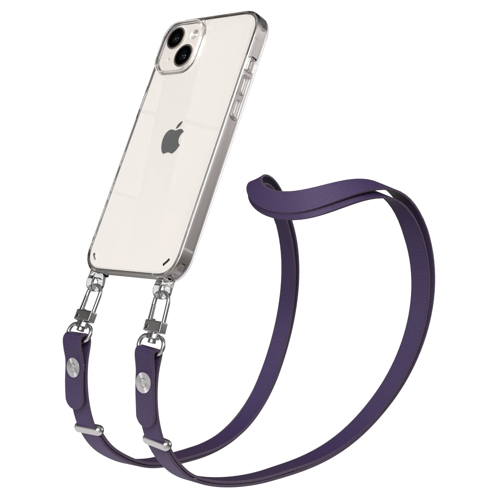 Apple iPhone 14 Plus Schutzhülle mit magnetischer Crossbody Handykette zum Umhängen