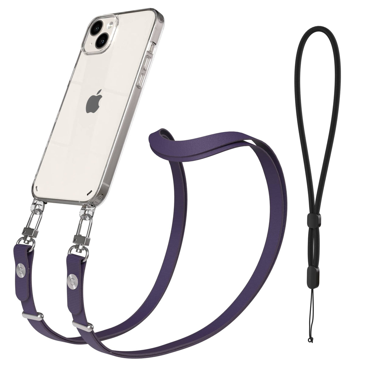 Apple iPhone 14 Plus Schutzhülle mit magnetischer Crossbody Handykette zum Umhängen
