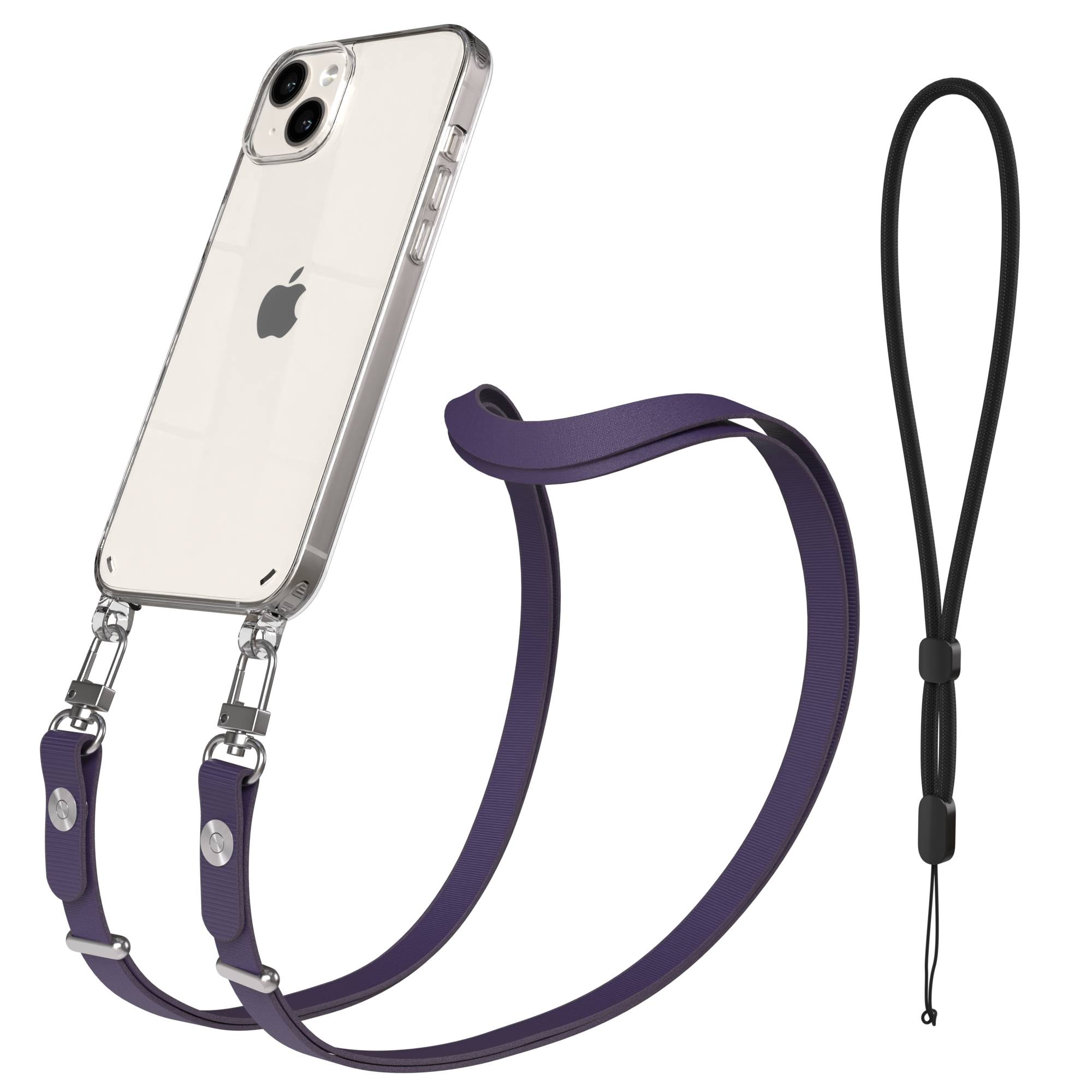 Apple iPhone 14 Plus Schutzhülle mit magnetischer Crossbody Handykette zum Umhängen