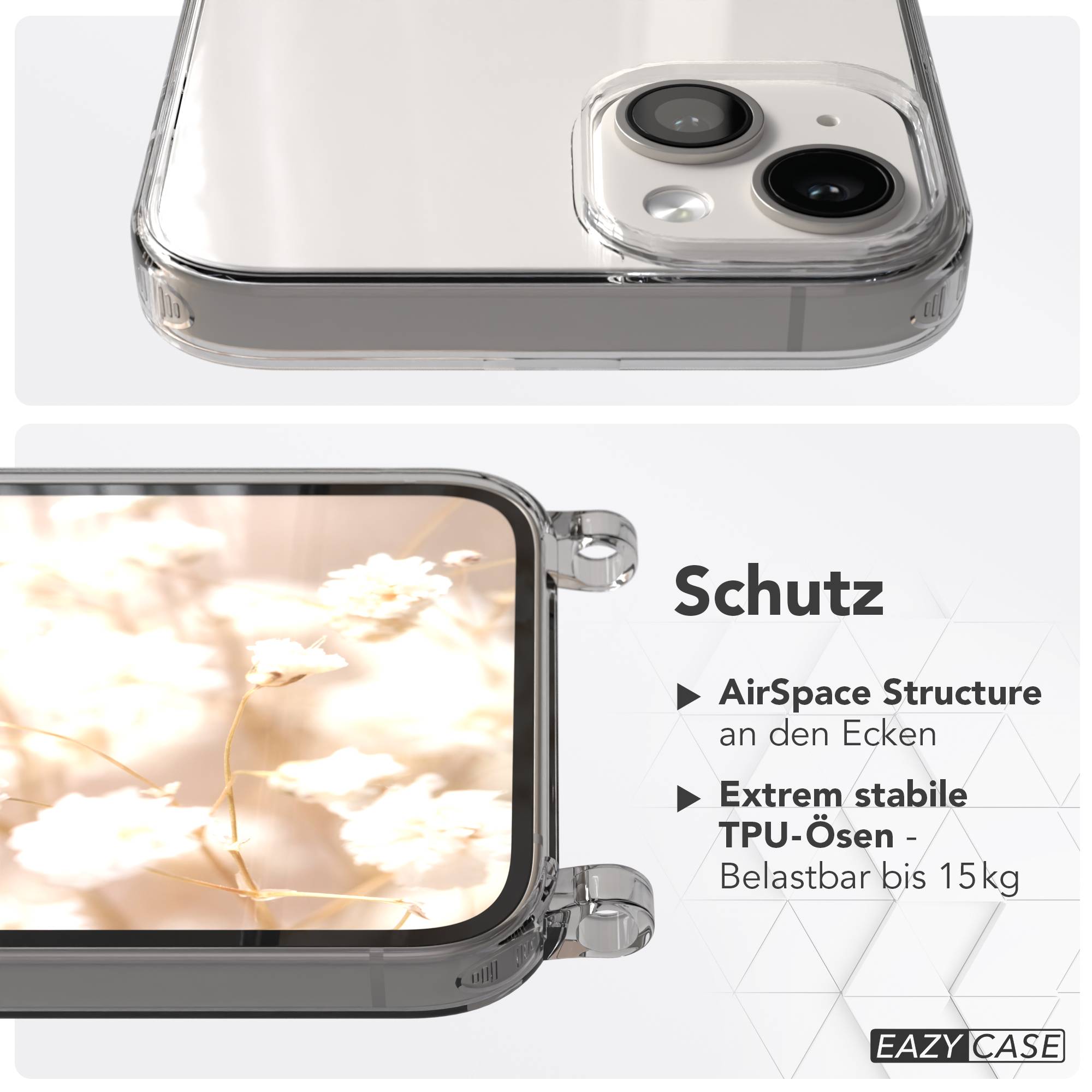 Apple iPhone 14 Plus Schutzhülle mit magnetischer Crossbody Handykette zum Umhängen