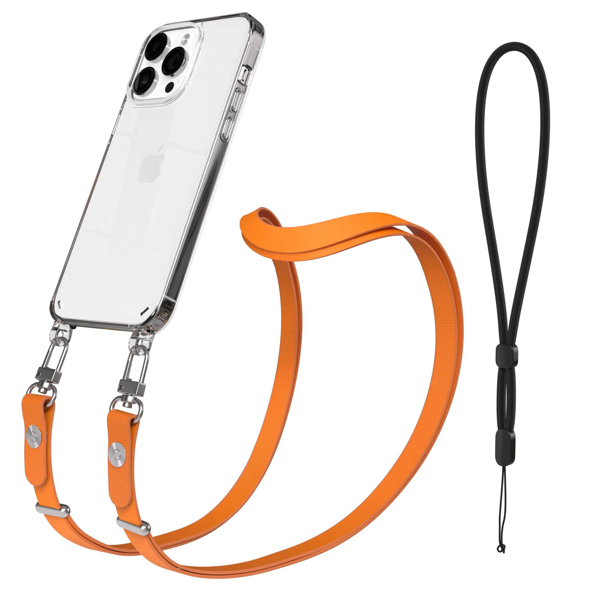 iPhone 14 Pro Max Schutzhülle mit magnetisch verstellbarem Crossbody Umhängeband